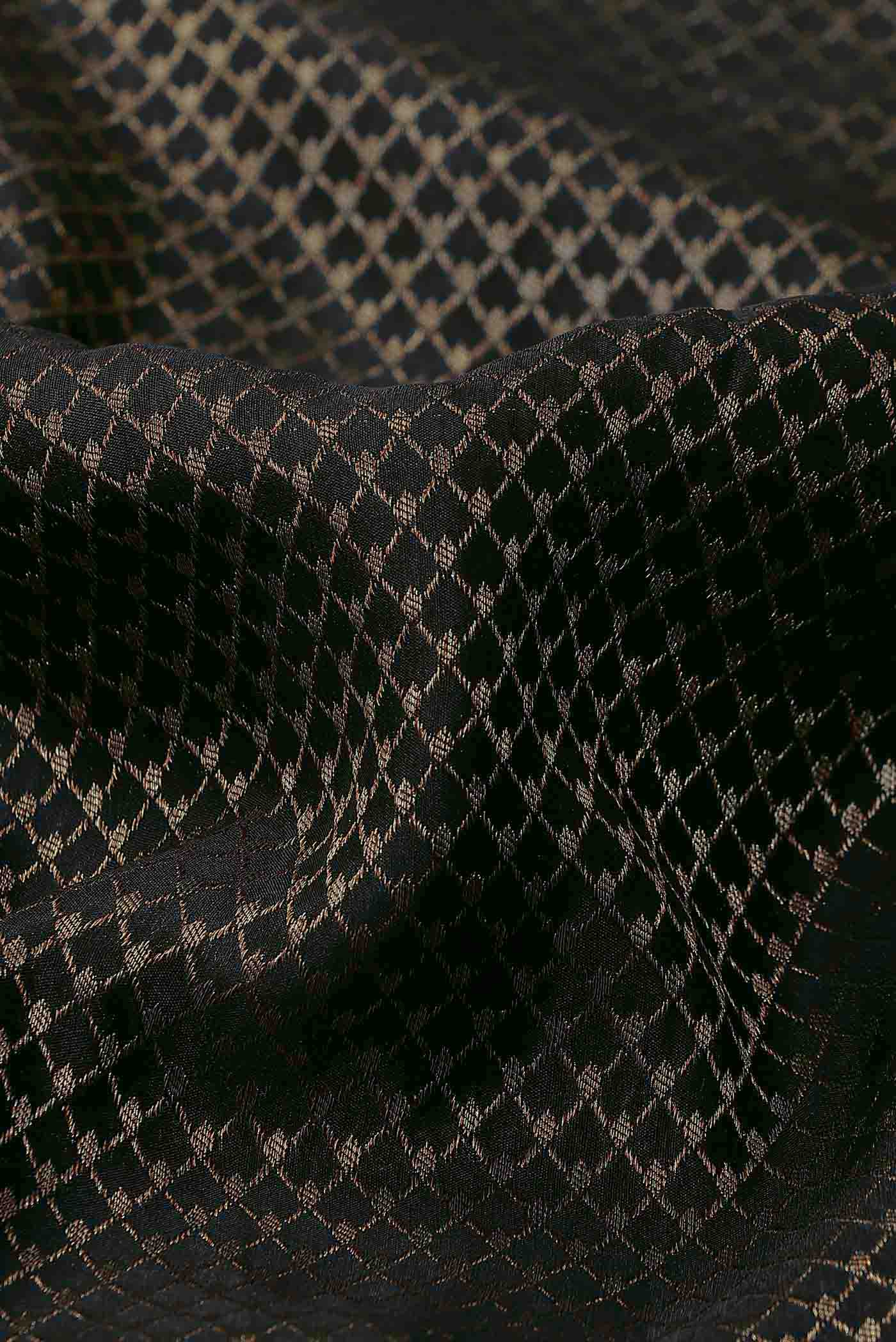 Black Mysore Crepe Saree