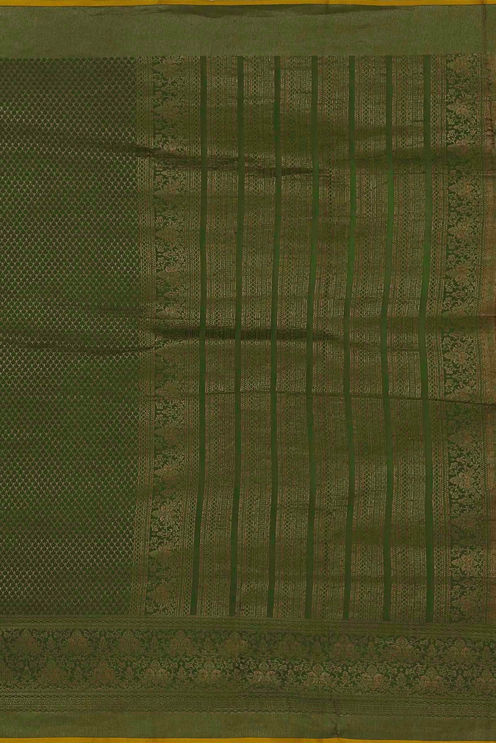 Green Mysore Crepe Saree