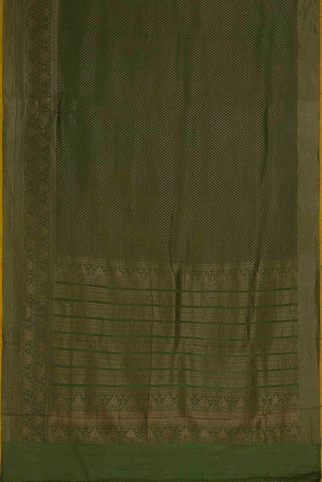 Green Mysore Crepe Saree