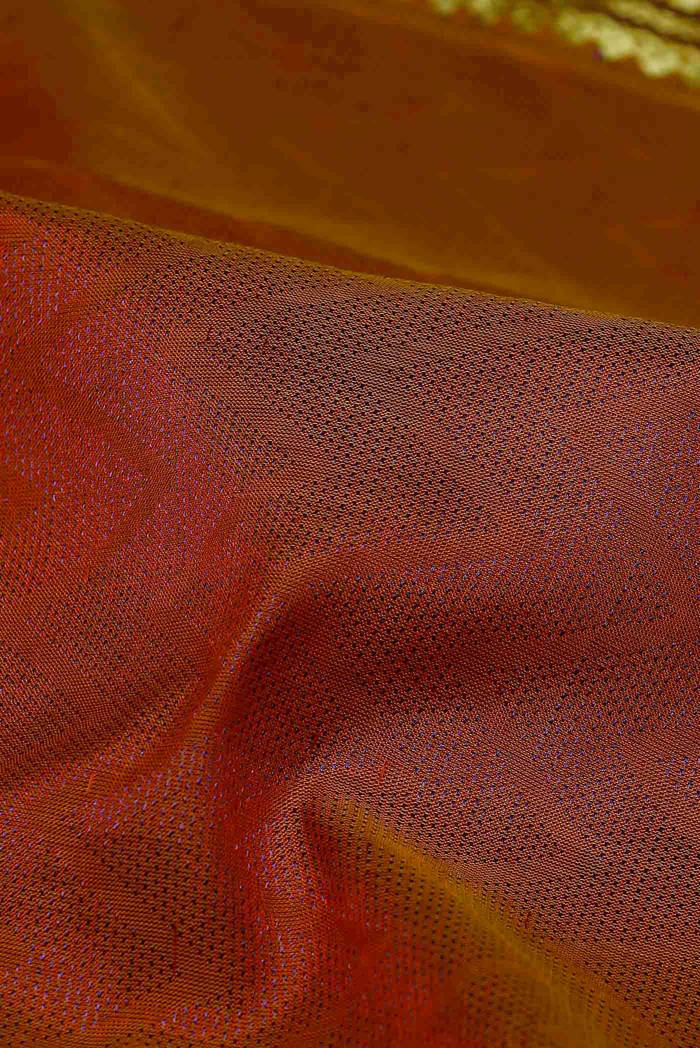 Orange Silk Cotton Saree