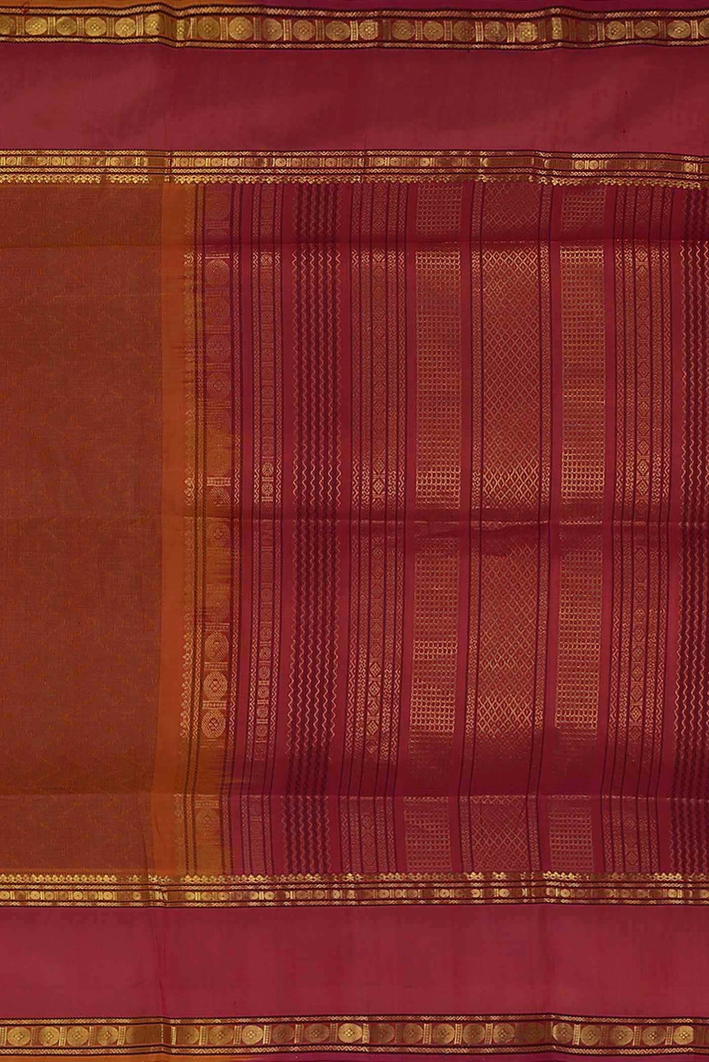 Orange Silk Cotton Saree