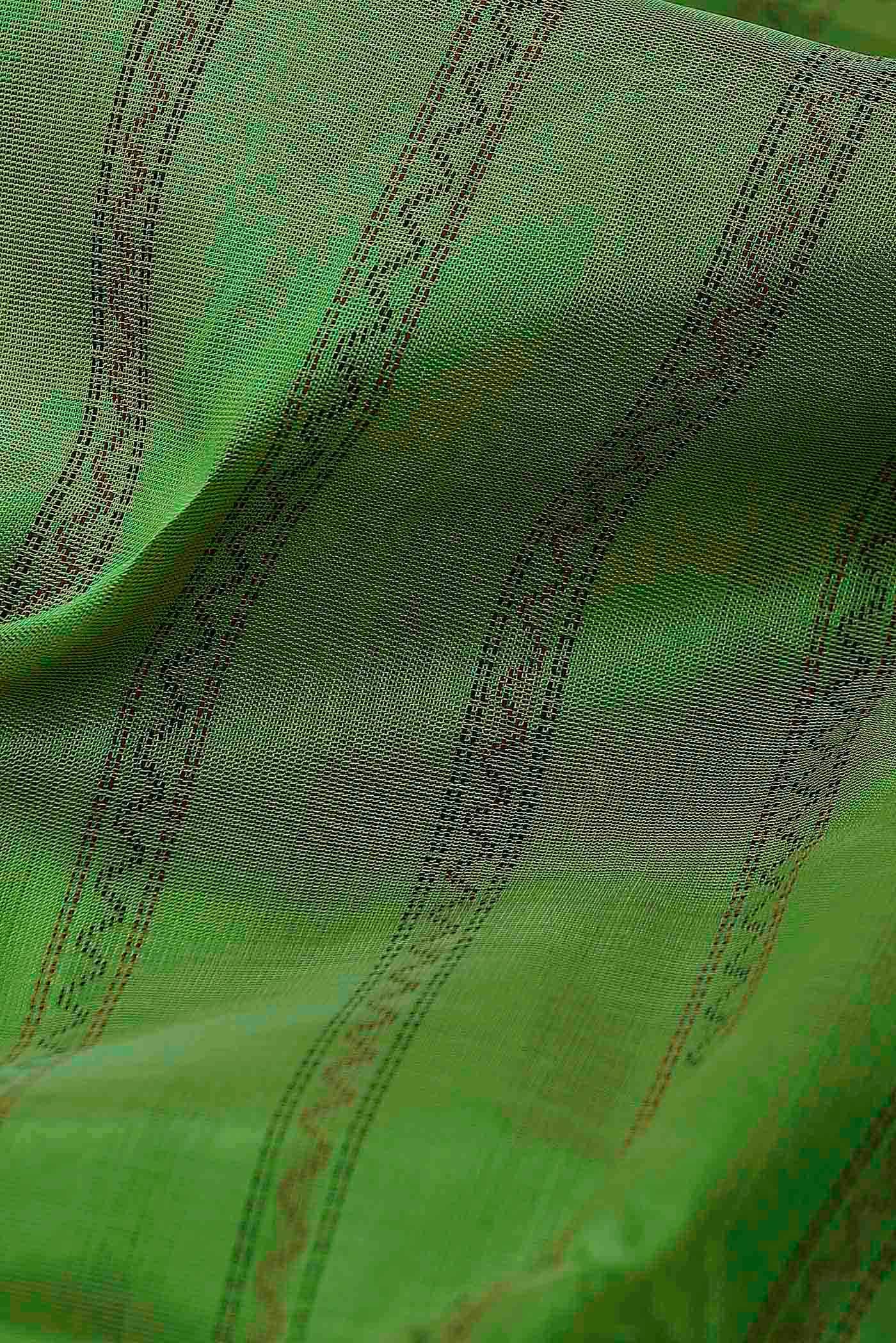 Green Silk Cotton Saree