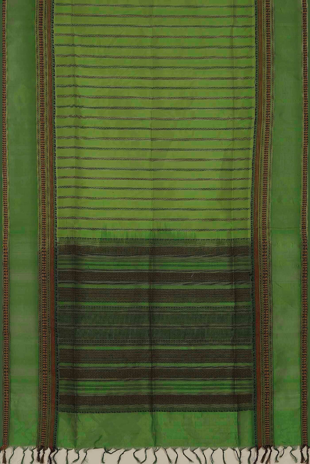 Green Silk Cotton Saree
