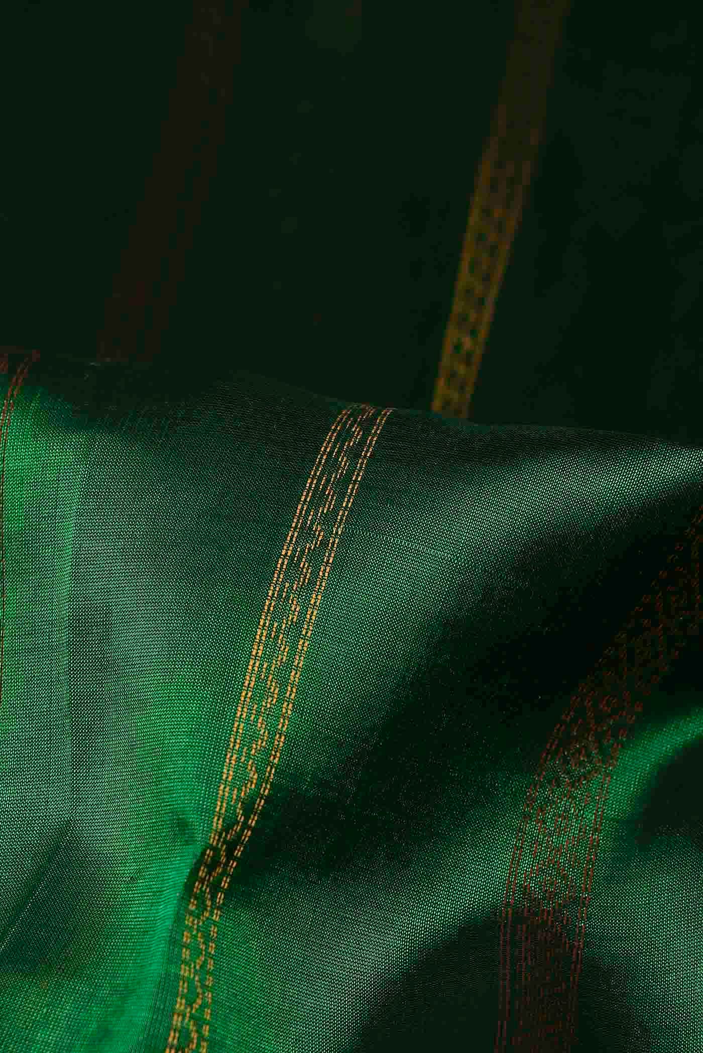 Green Silk Cotton Saree