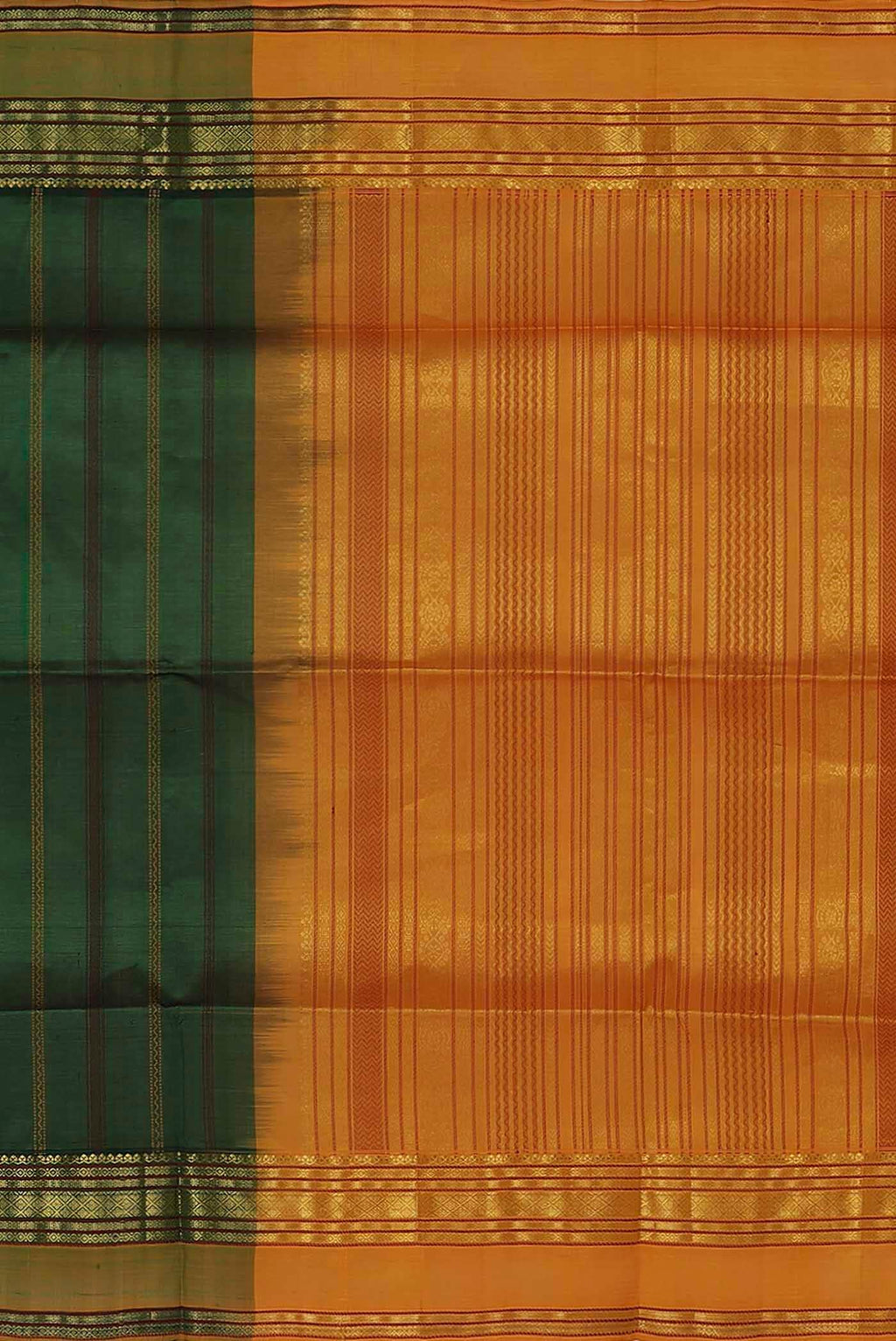 Green Silk Cotton Saree