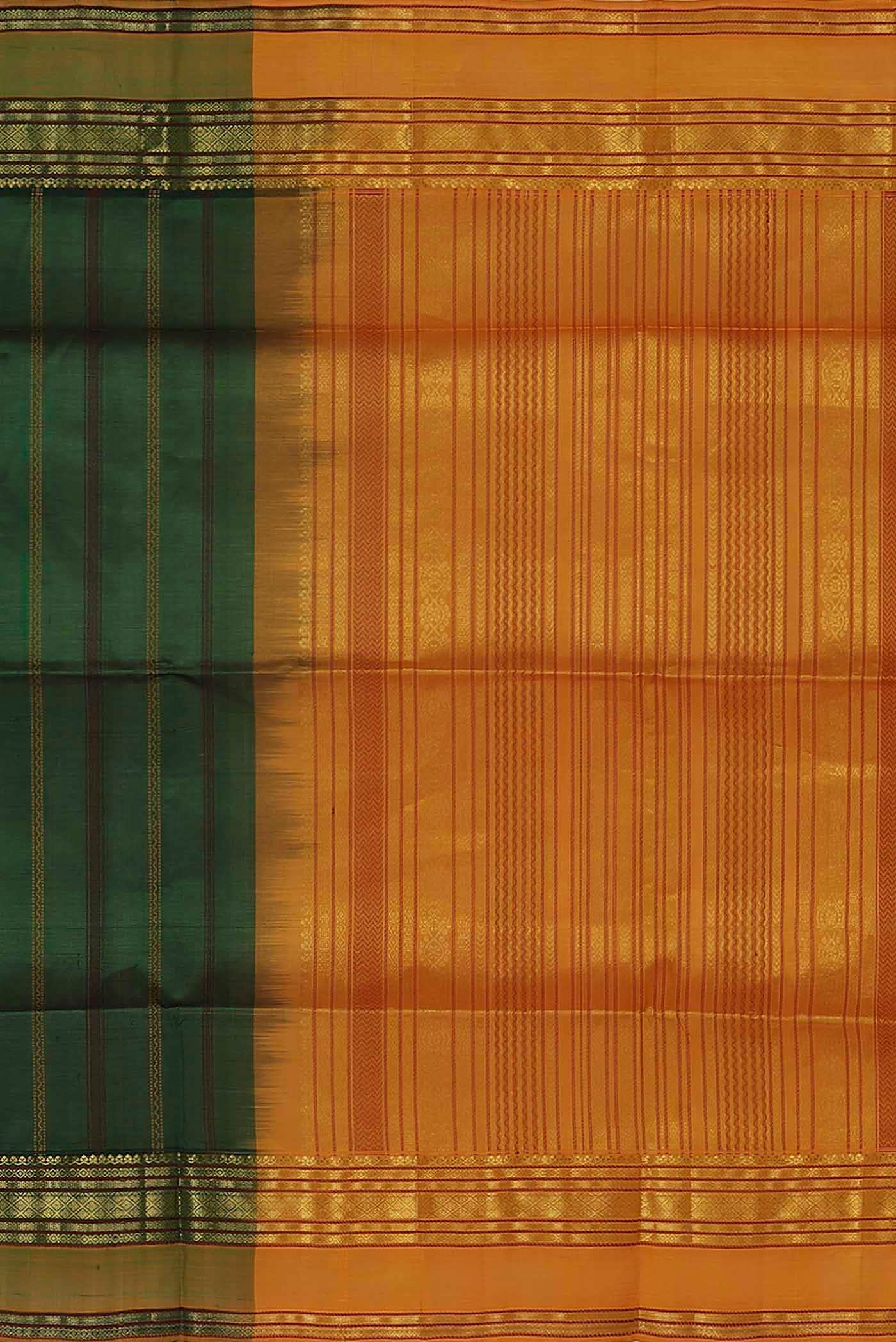 Green Silk Cotton Saree