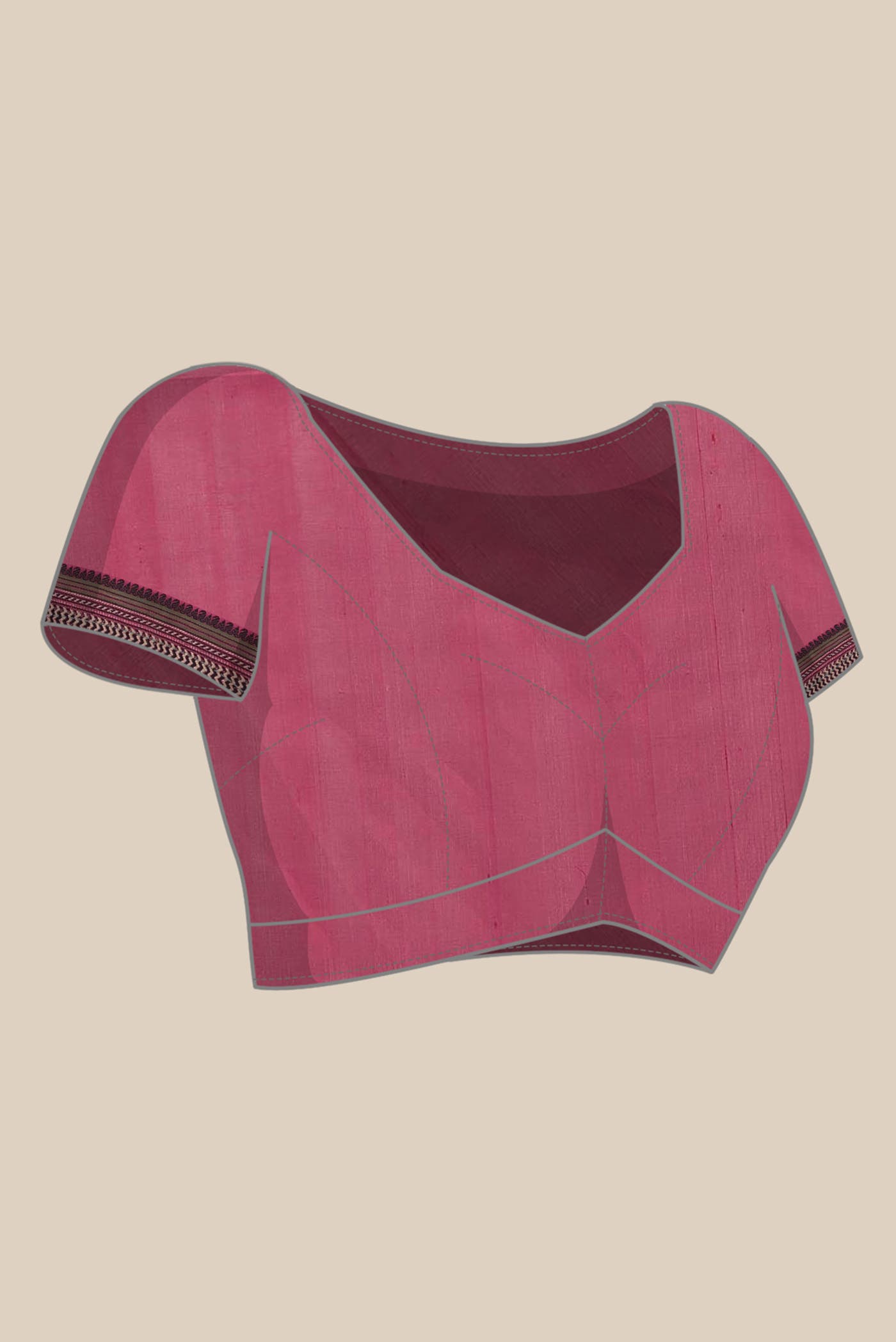 Pink Silk Cotton Saree