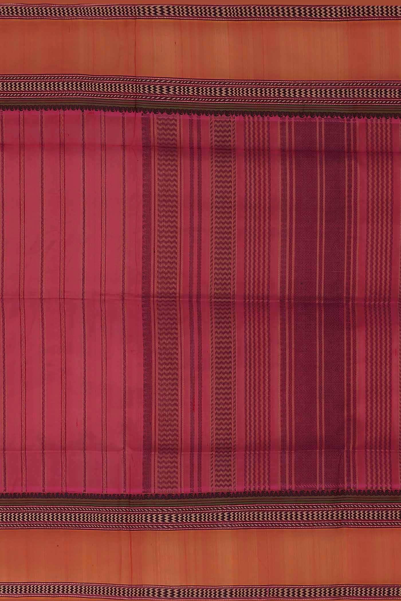 Pink Silk Cotton Saree