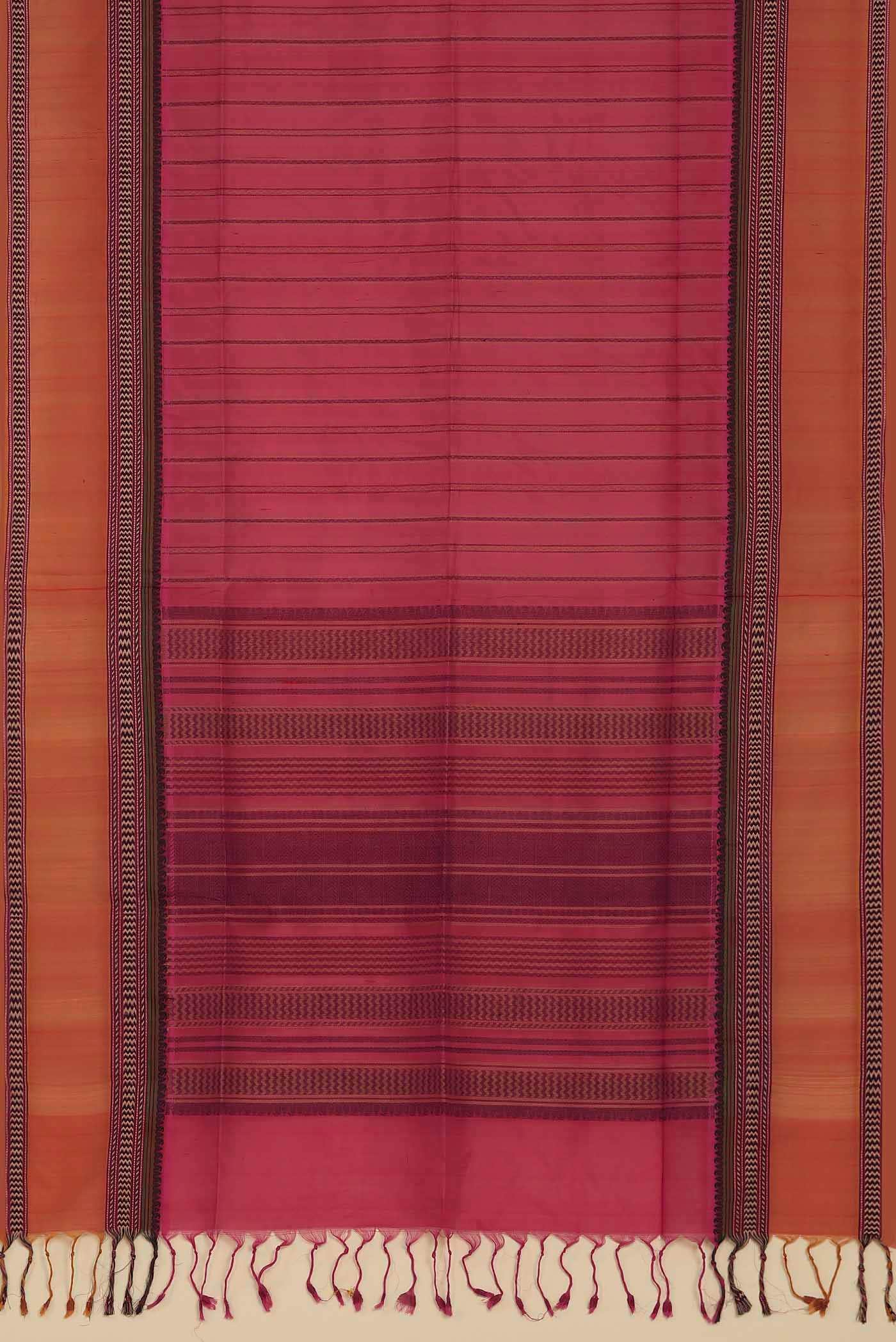 Pink Silk Cotton Saree