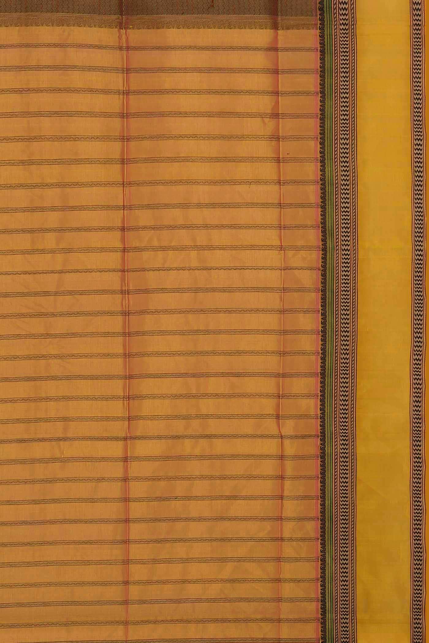 Yellow Silk Cotton Saree