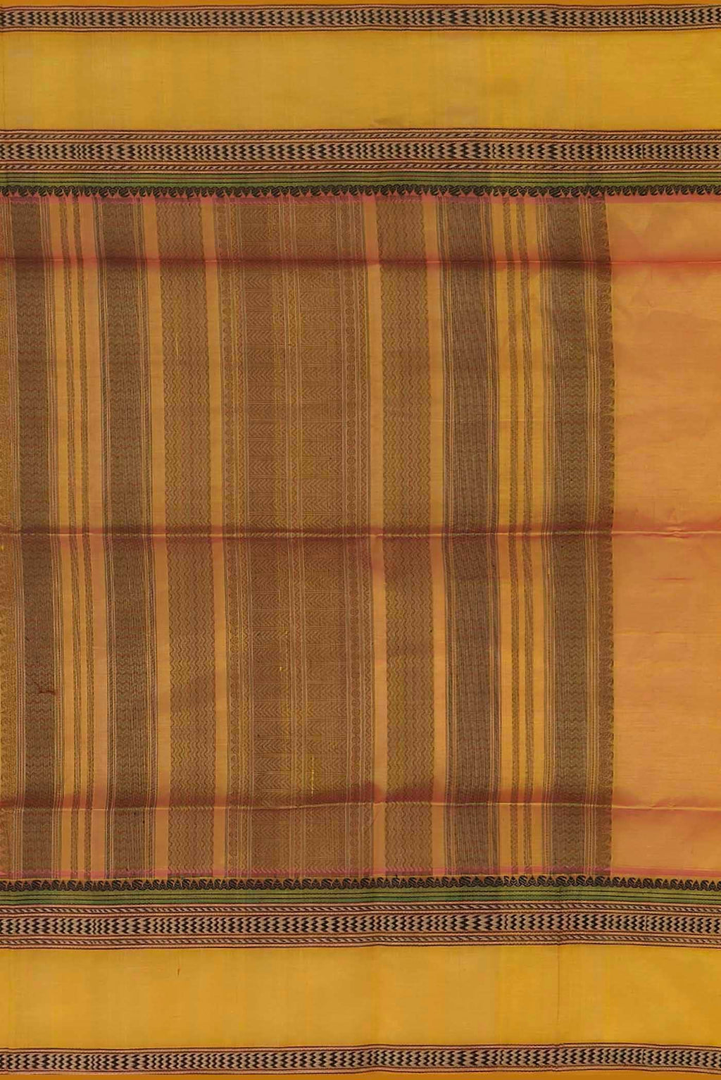 Yellow Silk Cotton Saree