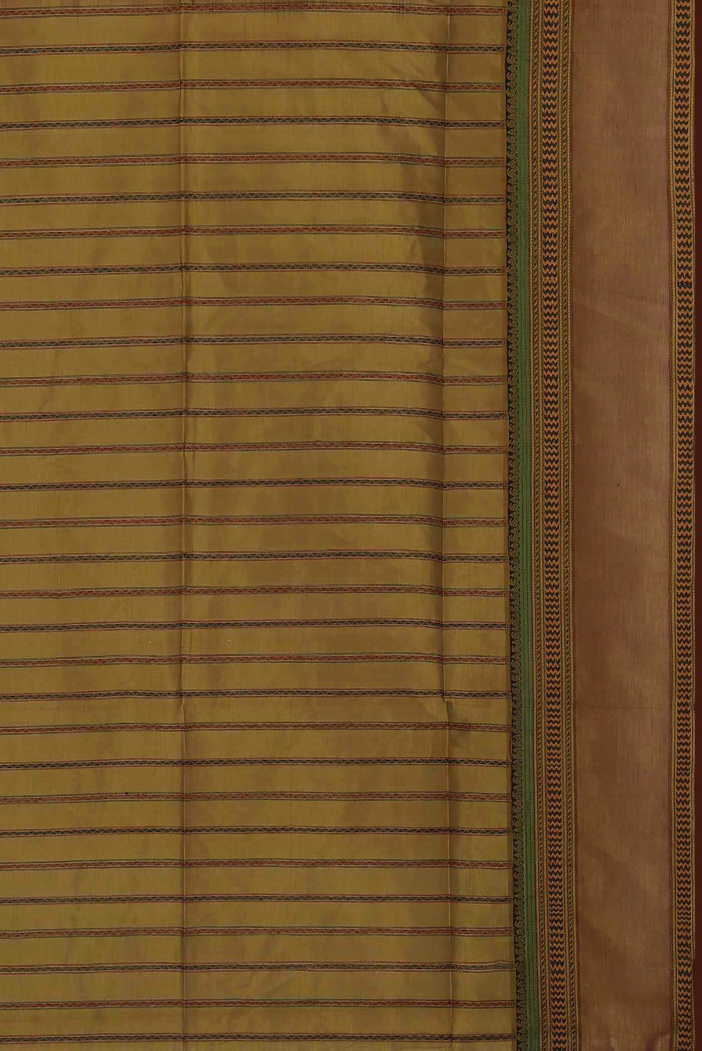 Mehandi Green Silk Cotton Saree