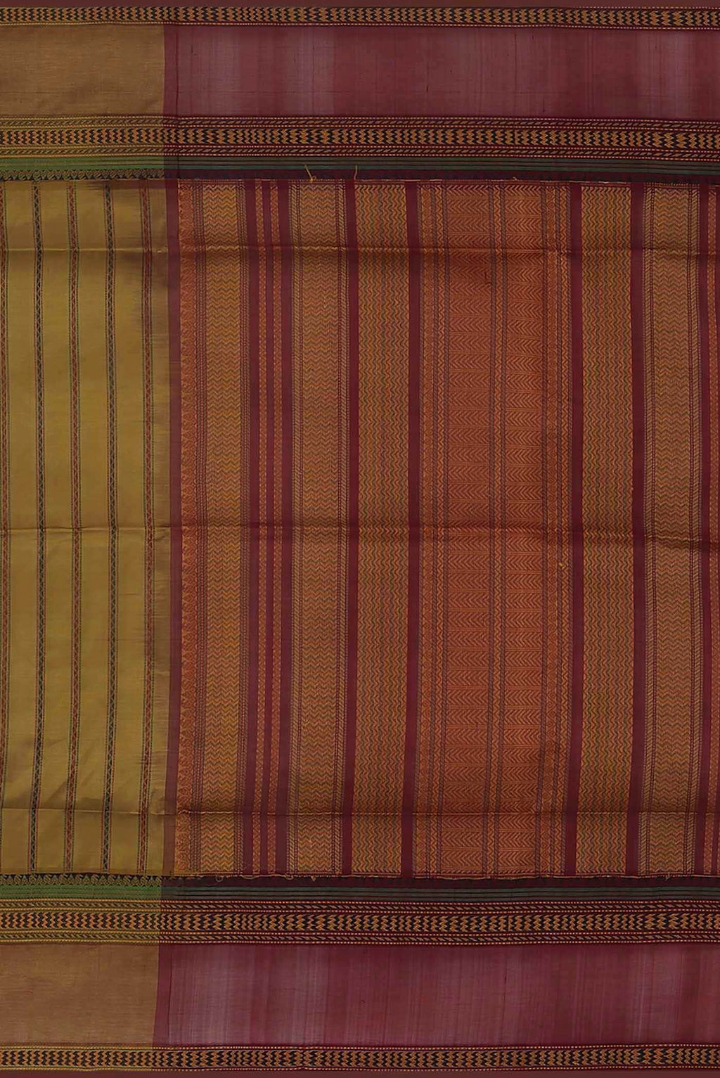 Mehandi Green Silk Cotton Saree