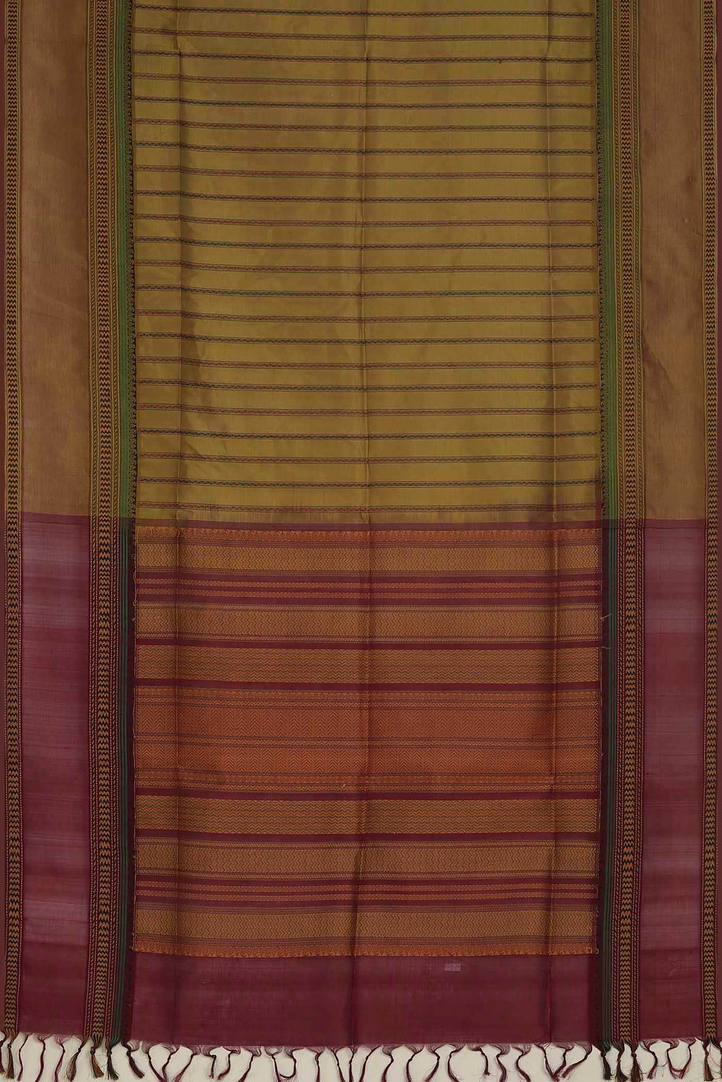 Mehandi Green Silk Cotton Saree