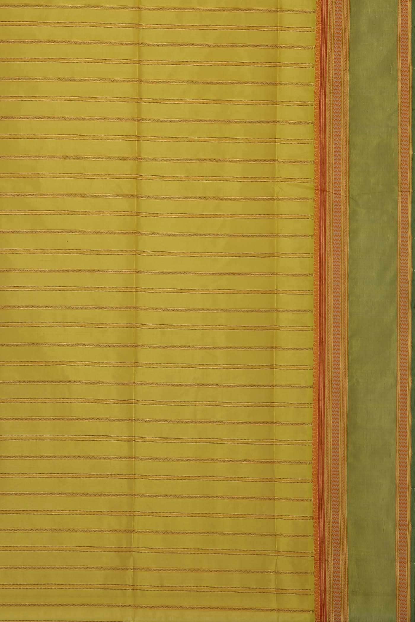 Yellow Silk Cotton Saree