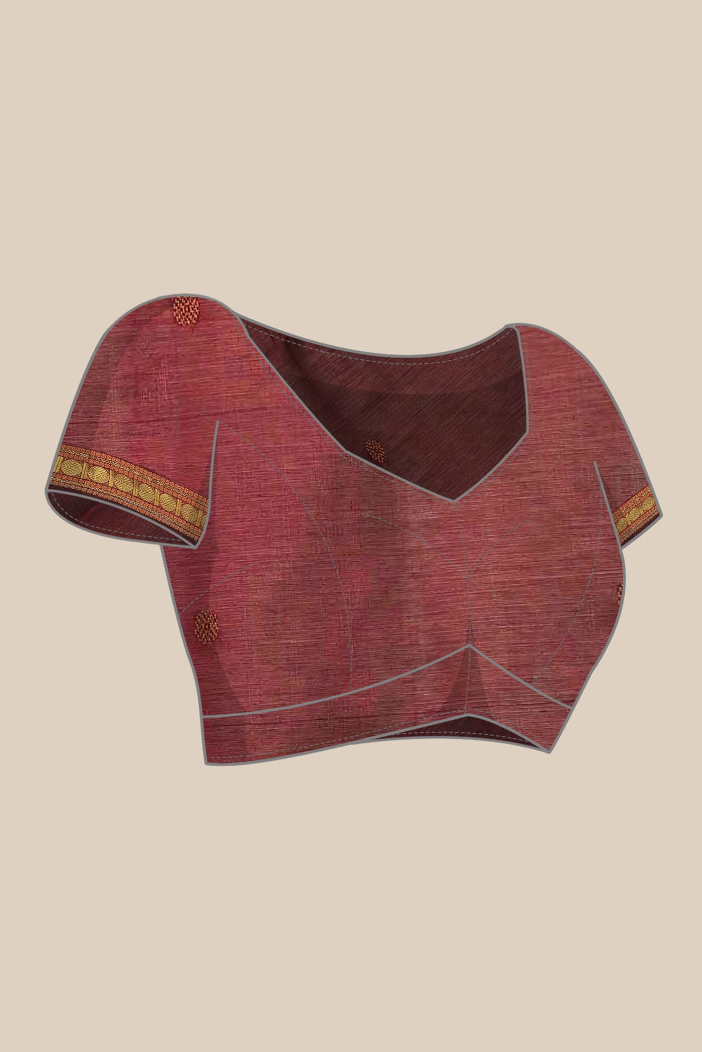 Red Silk Cotton Saree
