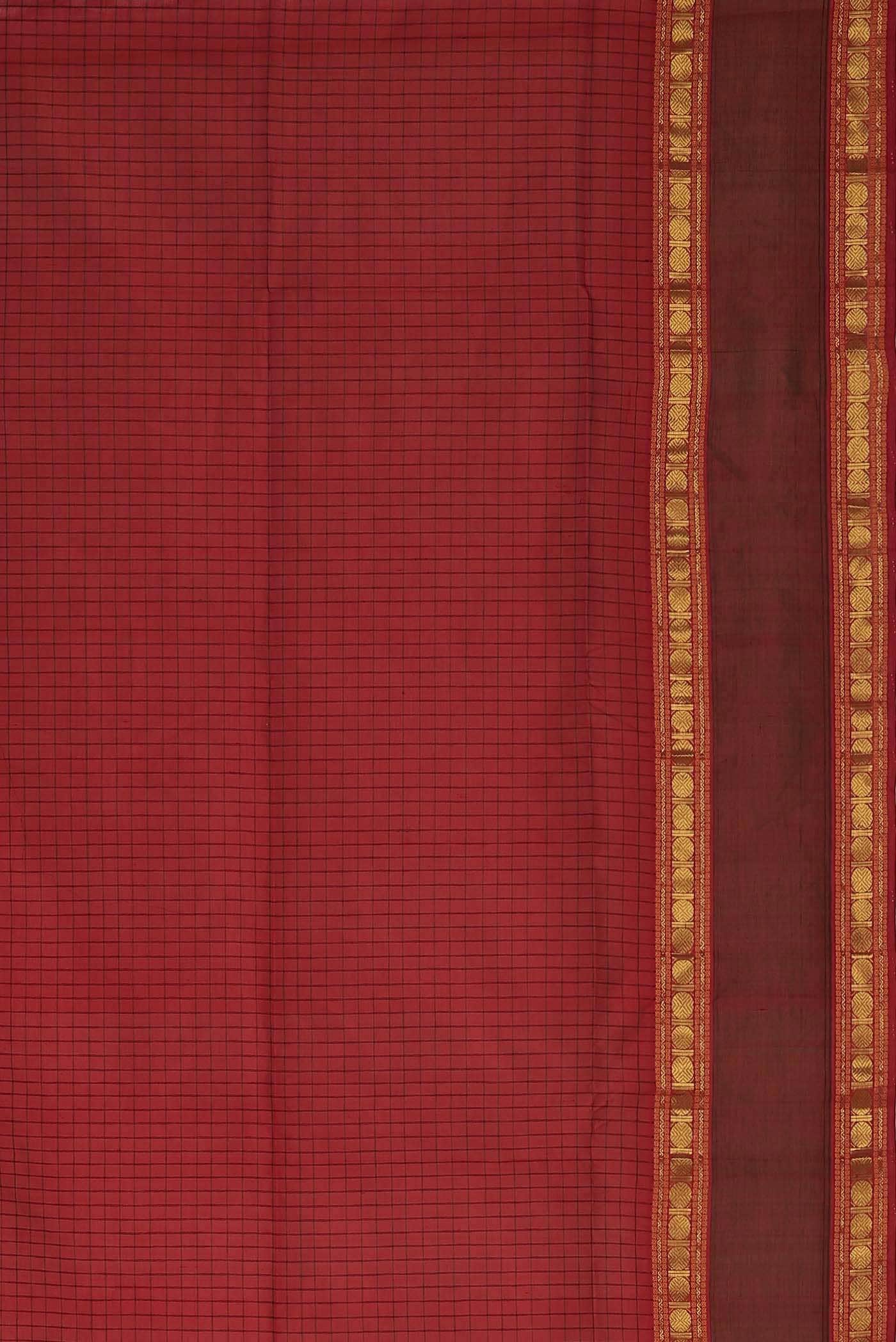 Red Silk Cotton Saree