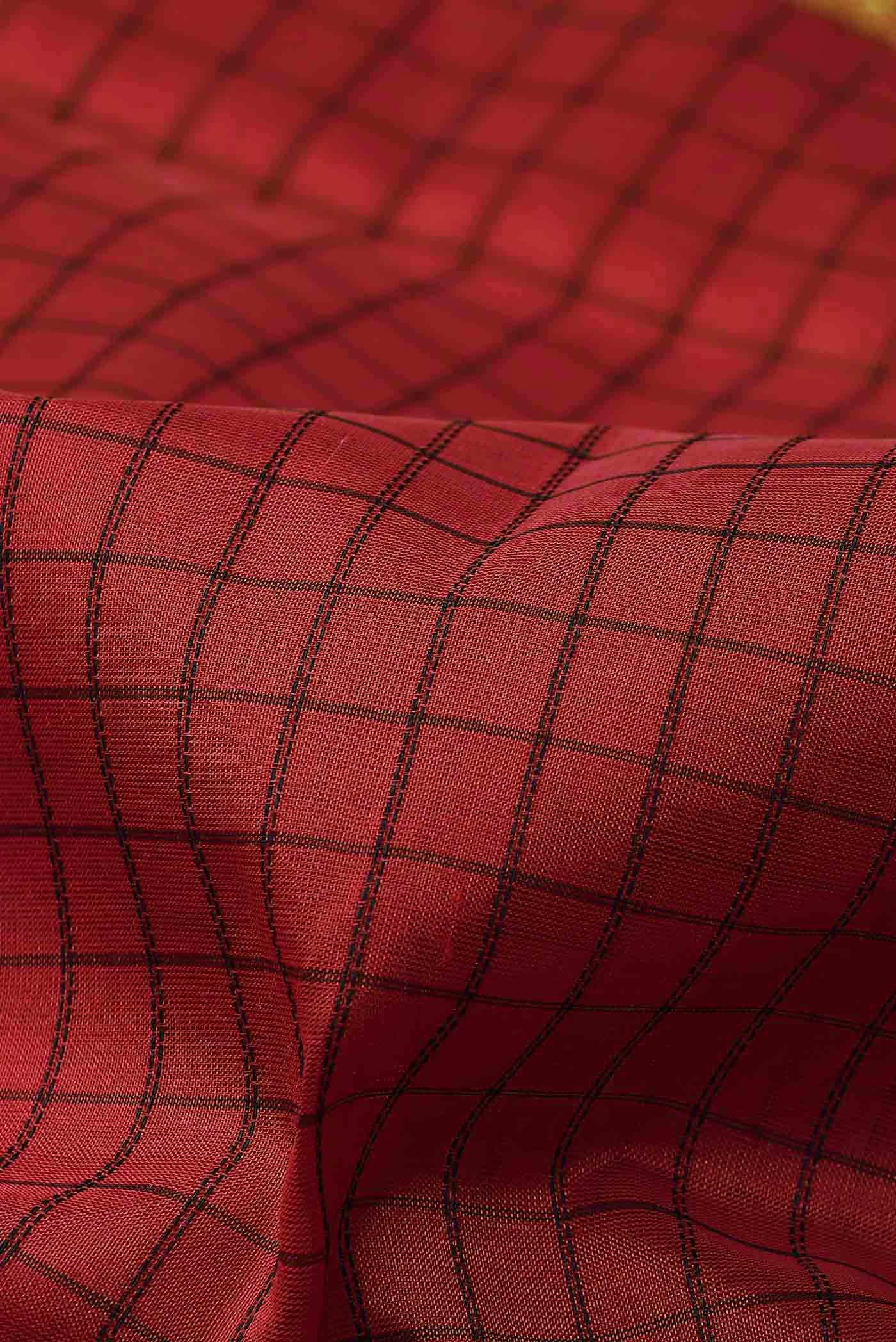 Red Silk Cotton Saree
