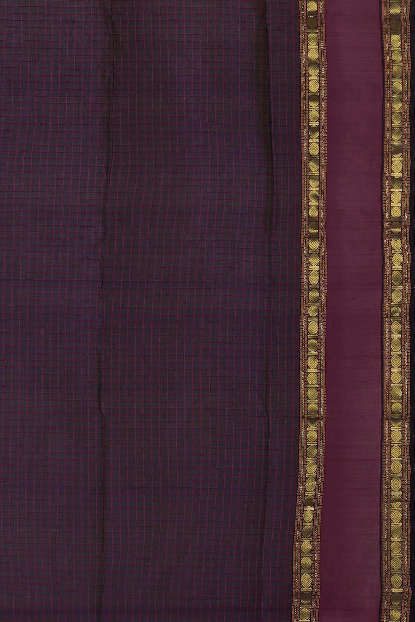 Violet Silk Cotton Saree