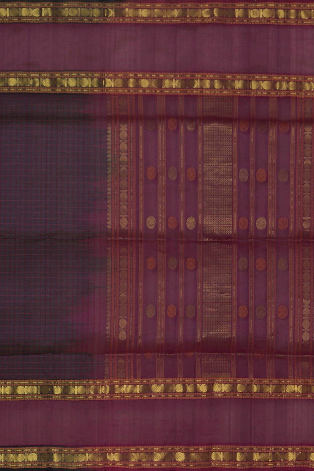 Violet Silk Cotton Saree