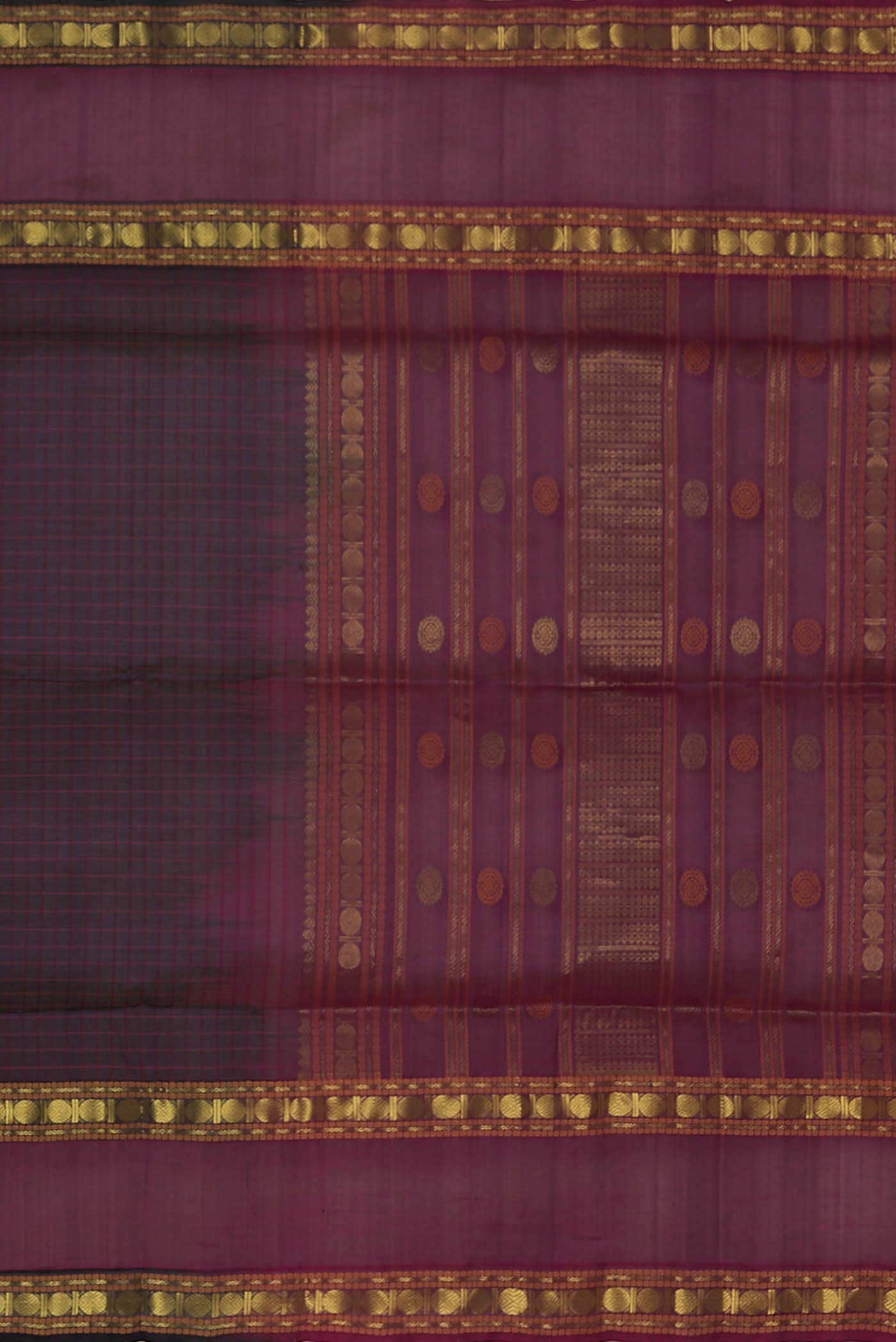 Violet Silk Cotton Saree