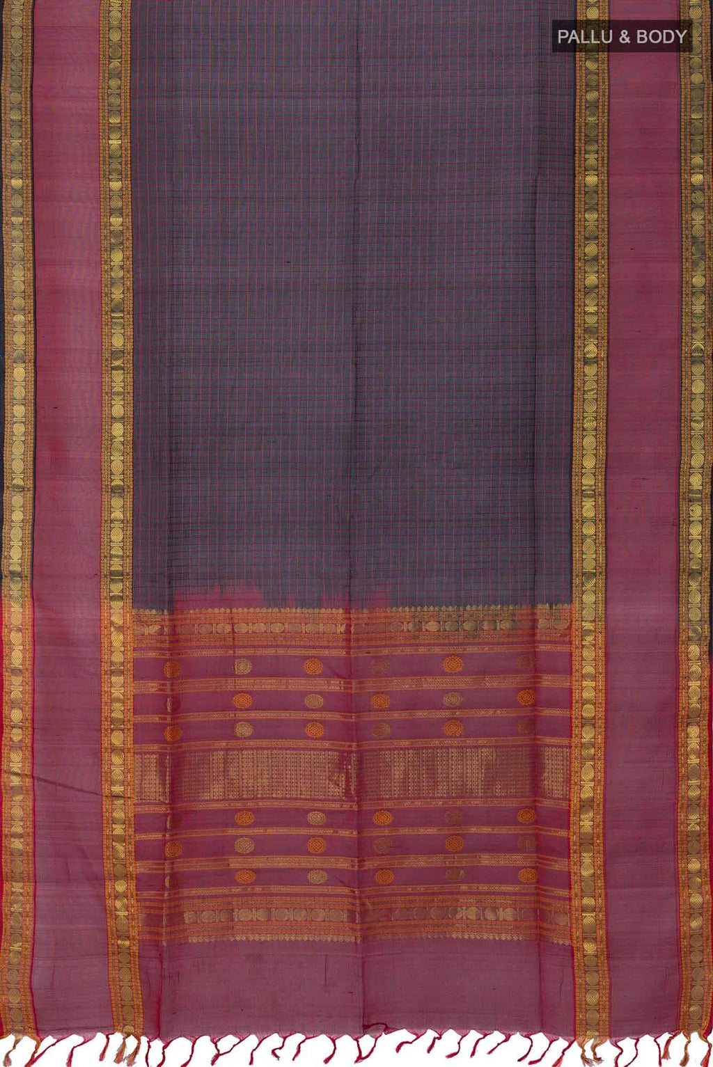Black Coimbatore Silk Cotton Saree