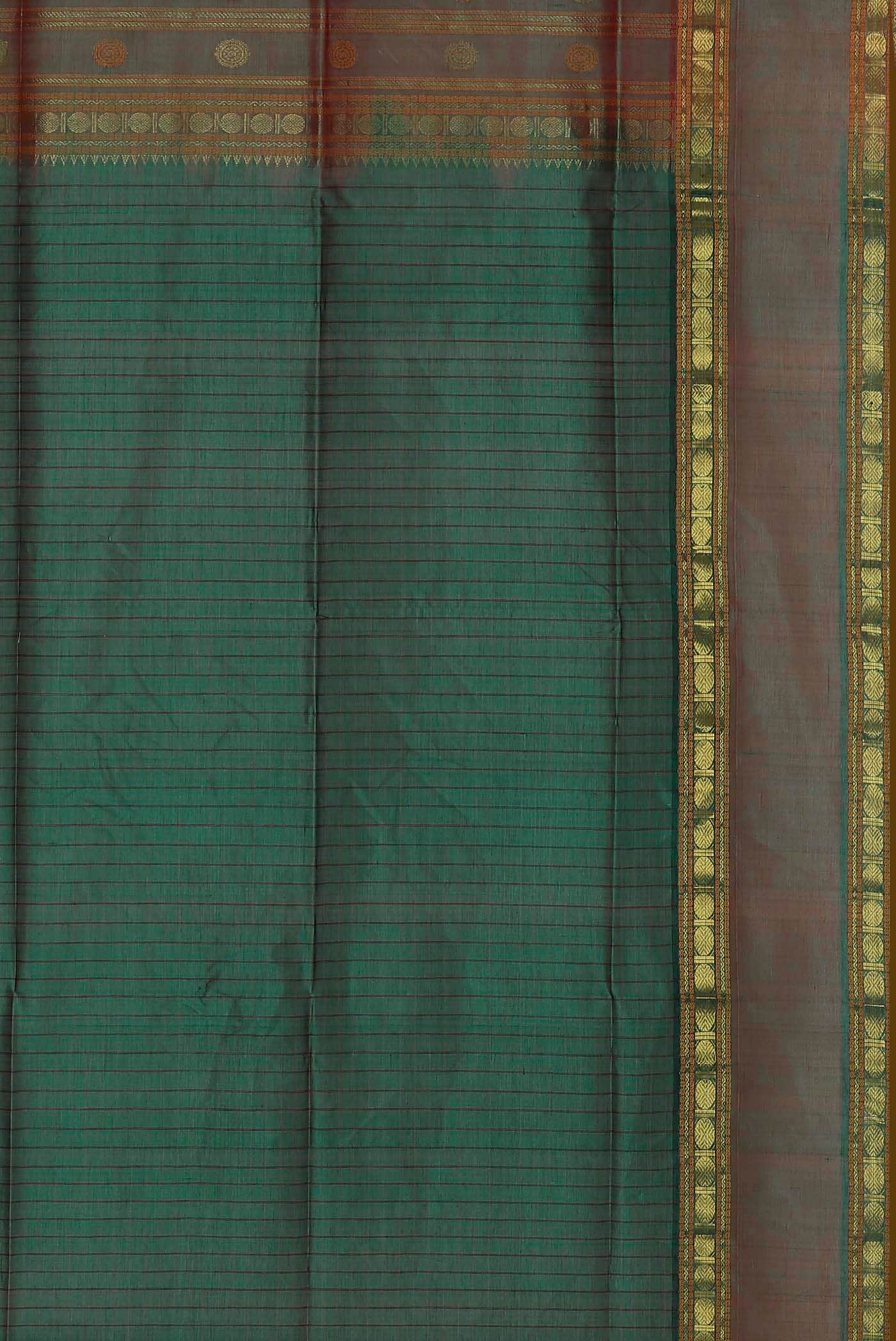 Green Silk Cotton Saree