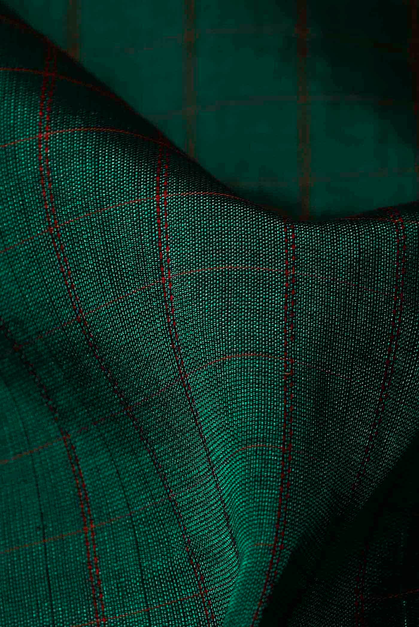 Green Silk Cotton Saree