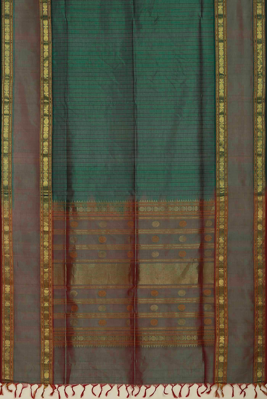 Green Silk Cotton Saree