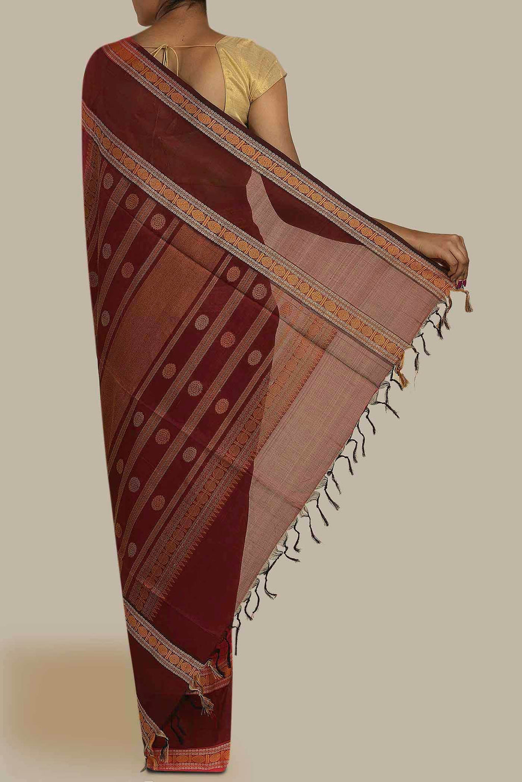 Red Silk Cotton Saree