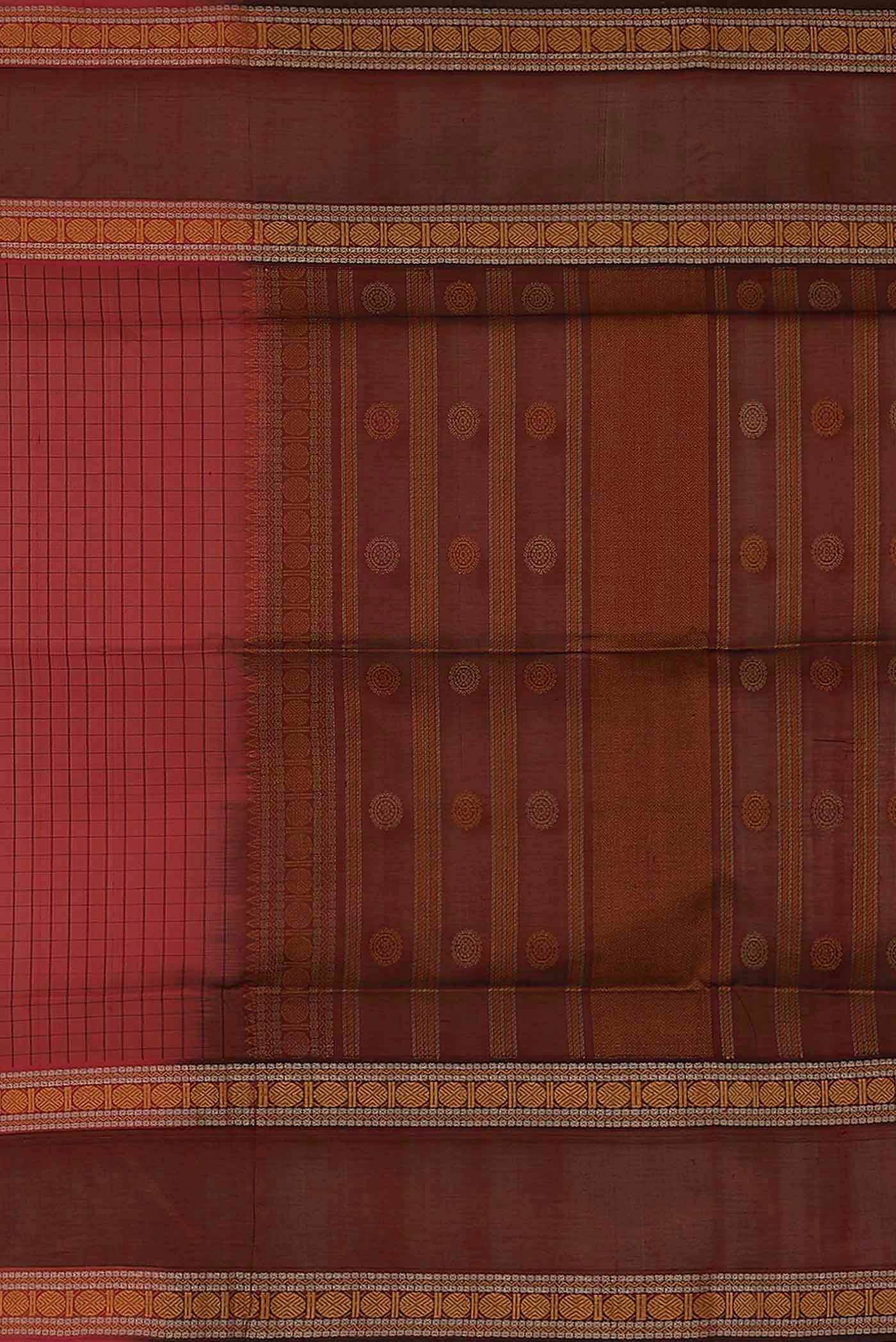 Red Silk Cotton Saree