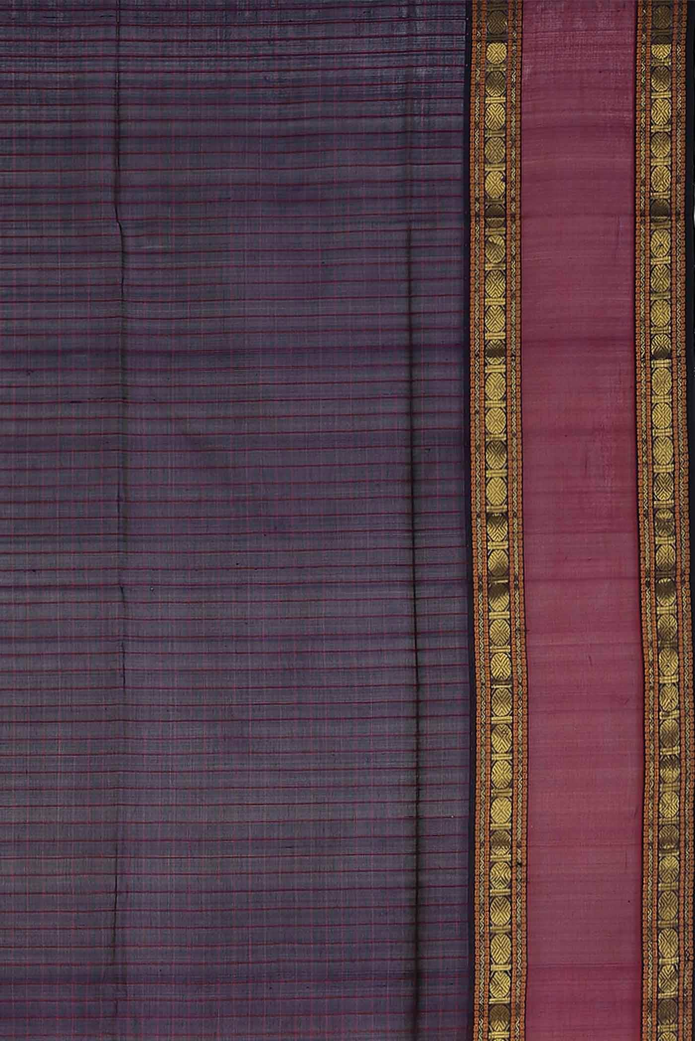 Violet Silk Cotton Saree