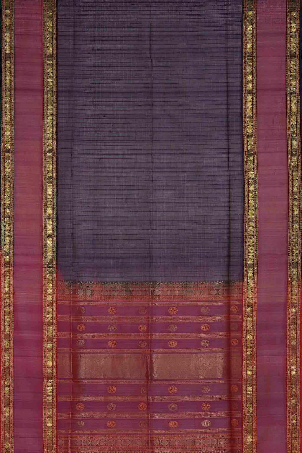 Violet Silk Cotton Saree