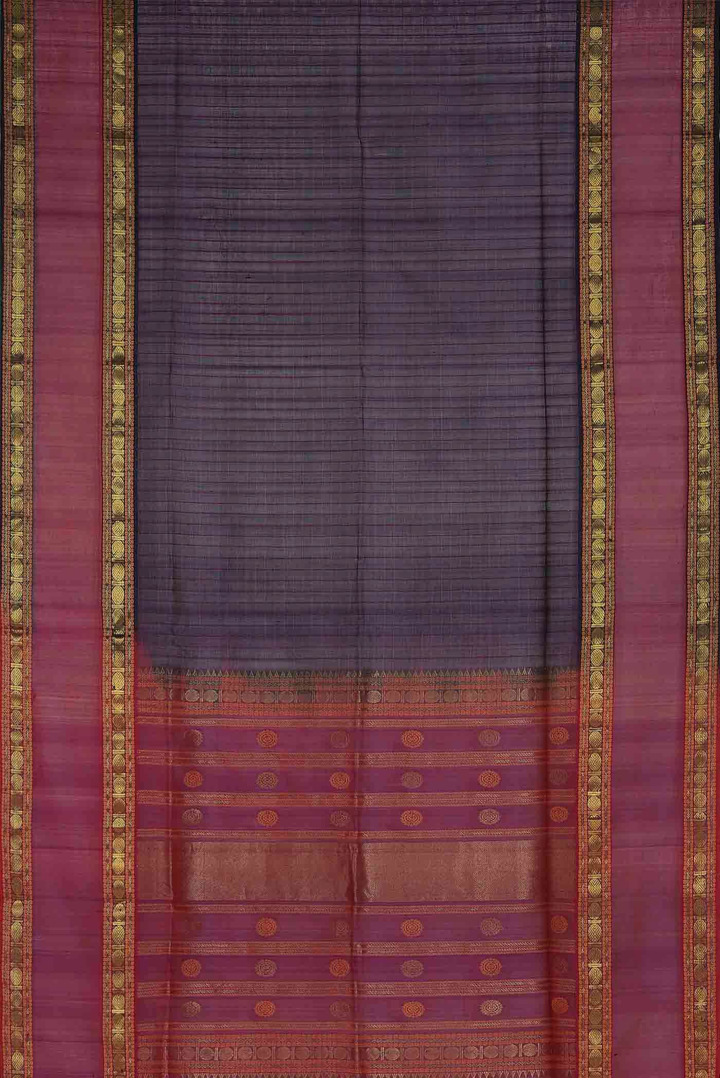 Violet Silk Cotton Saree