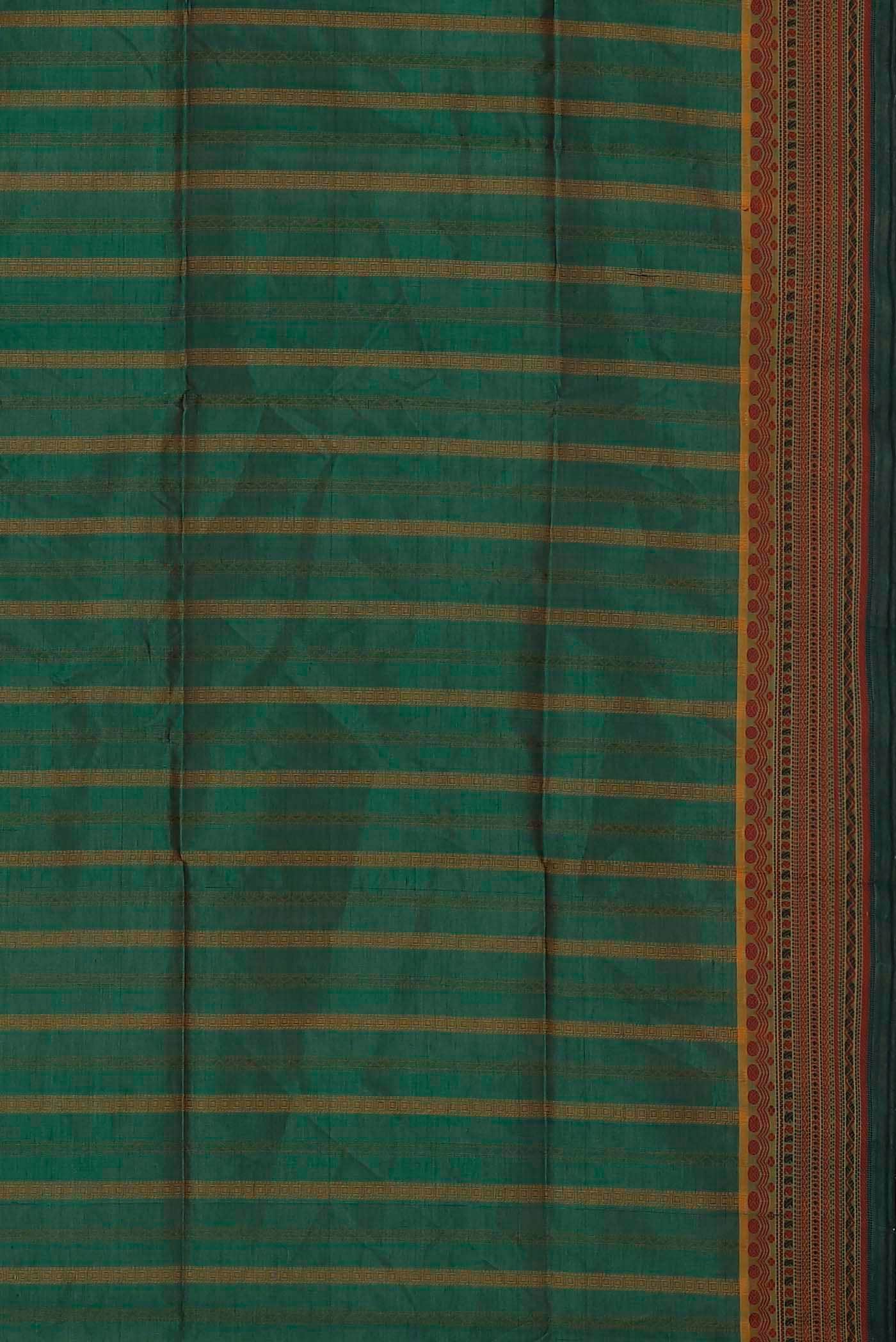 Green Silk Cotton Saree