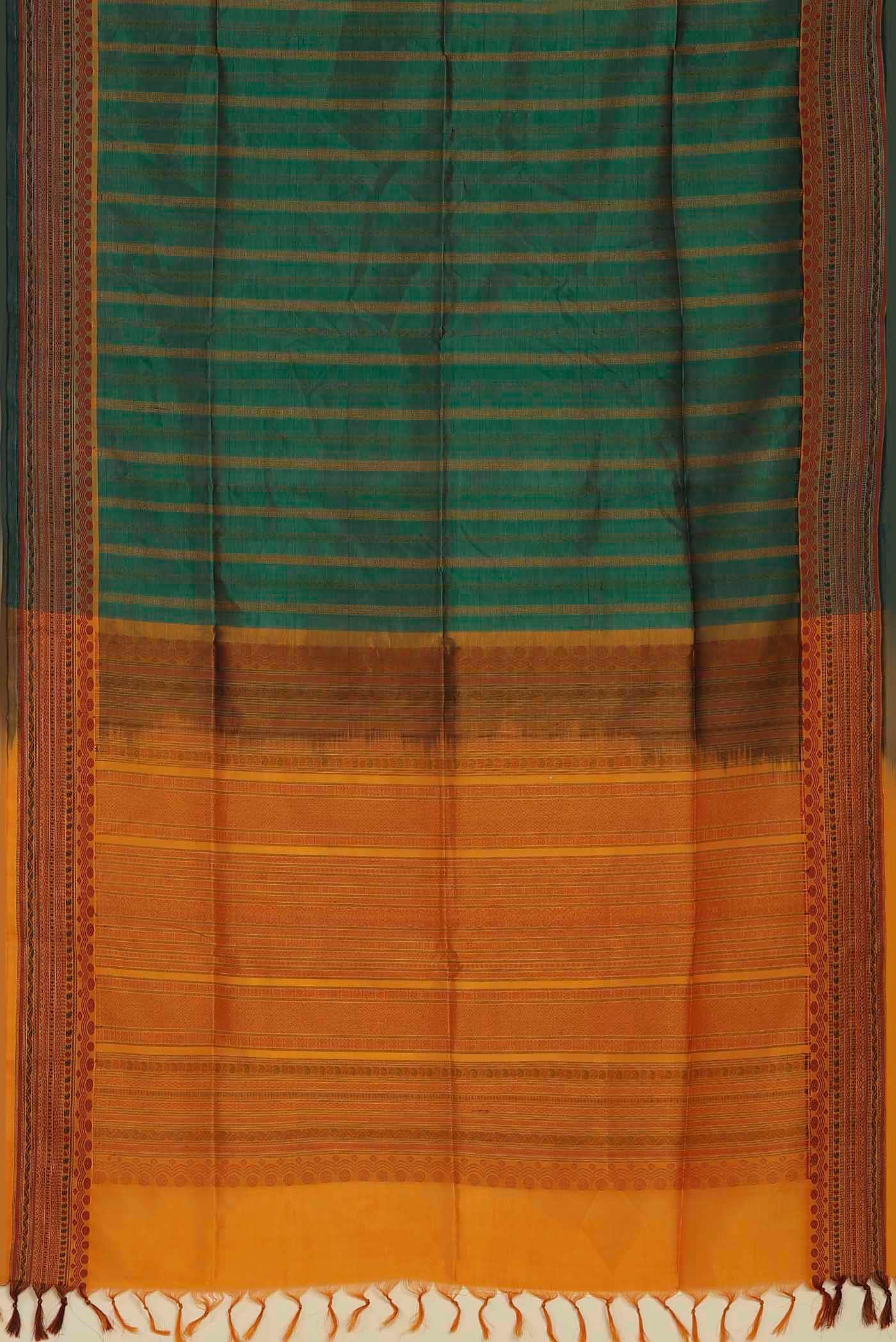 Green Silk Cotton Saree