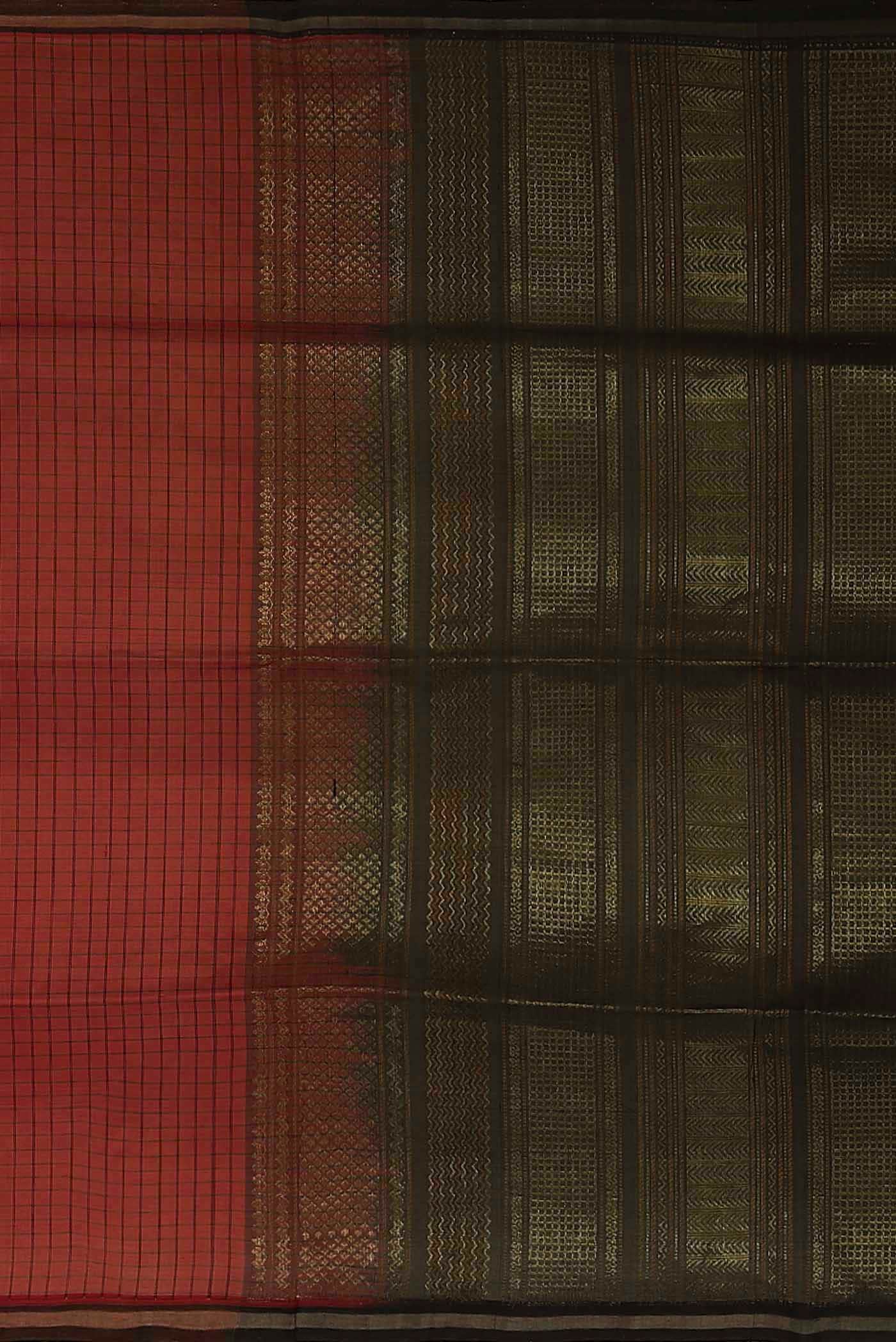 Red Silk Cotton Saree