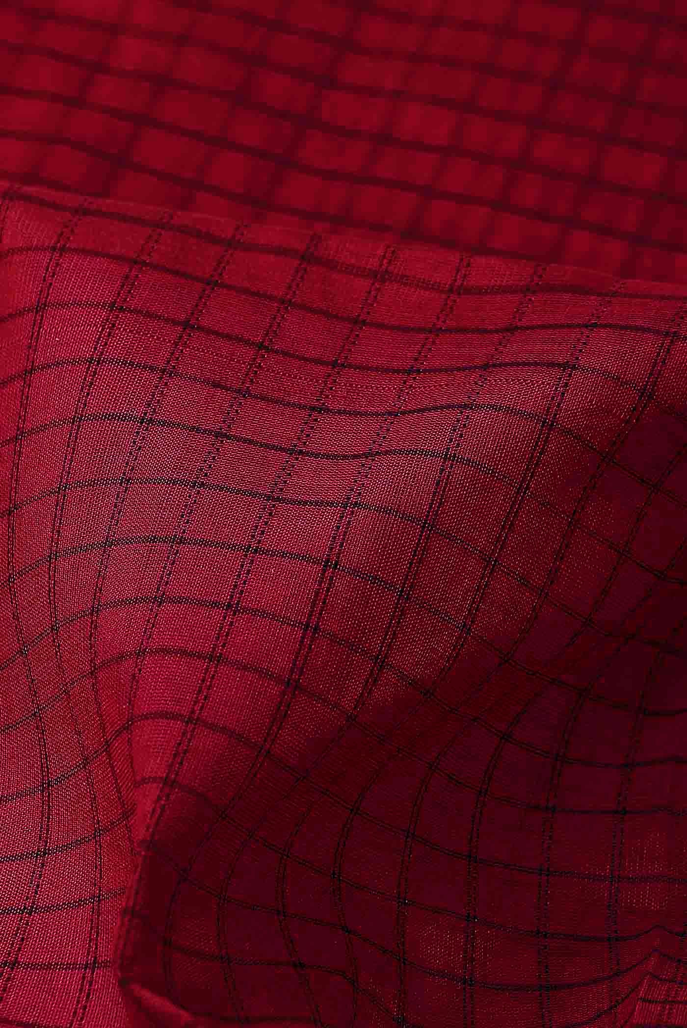 Red Silk Cotton Saree