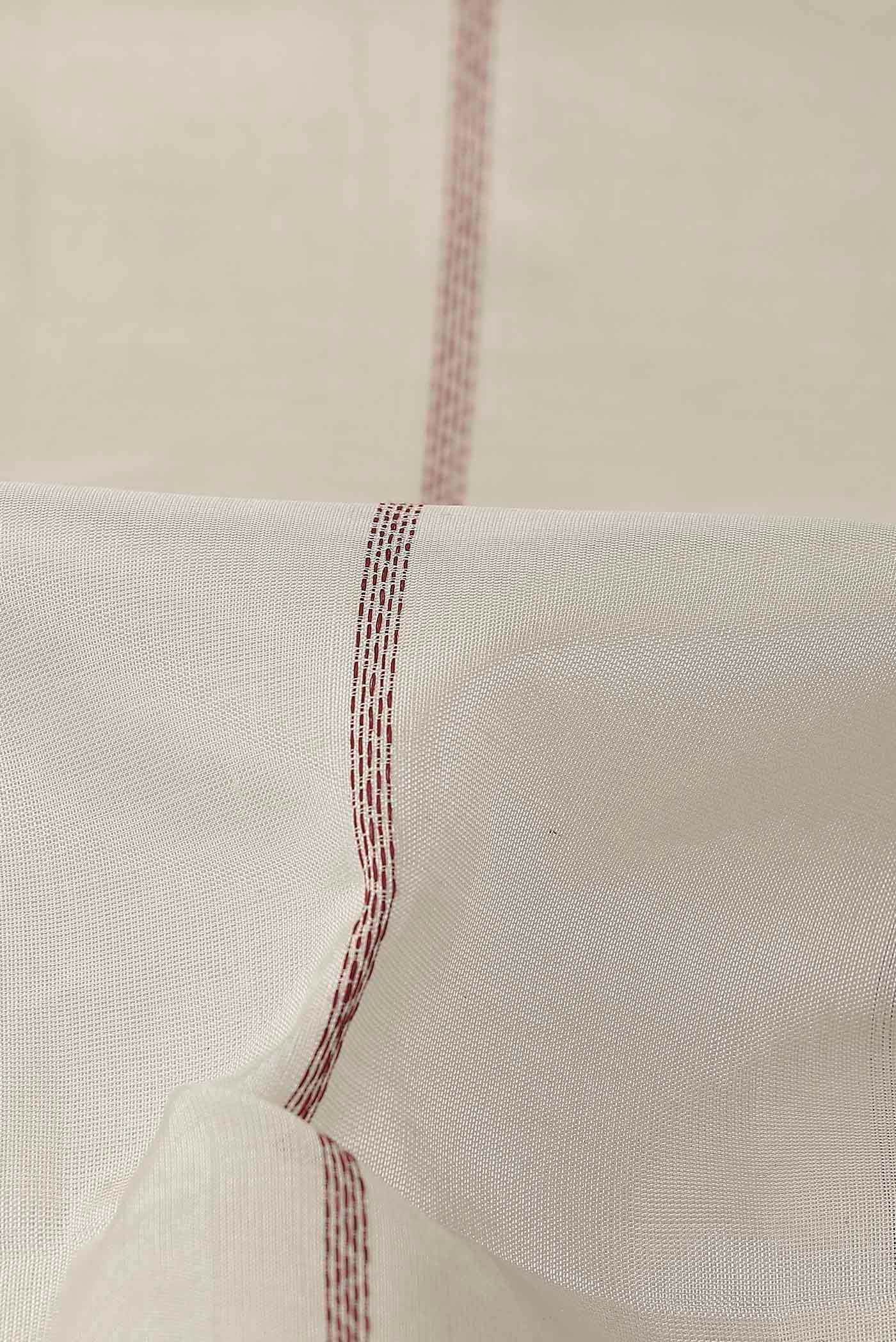 Off White Silk Cotton Saree