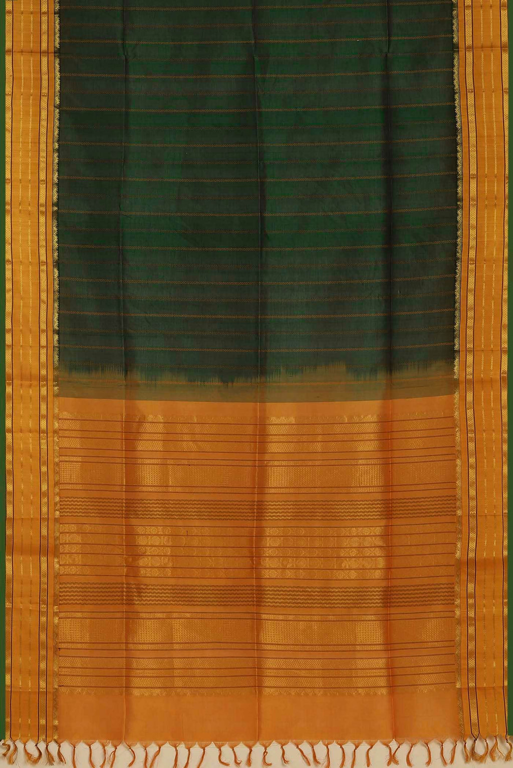Green Silk Cotton Saree