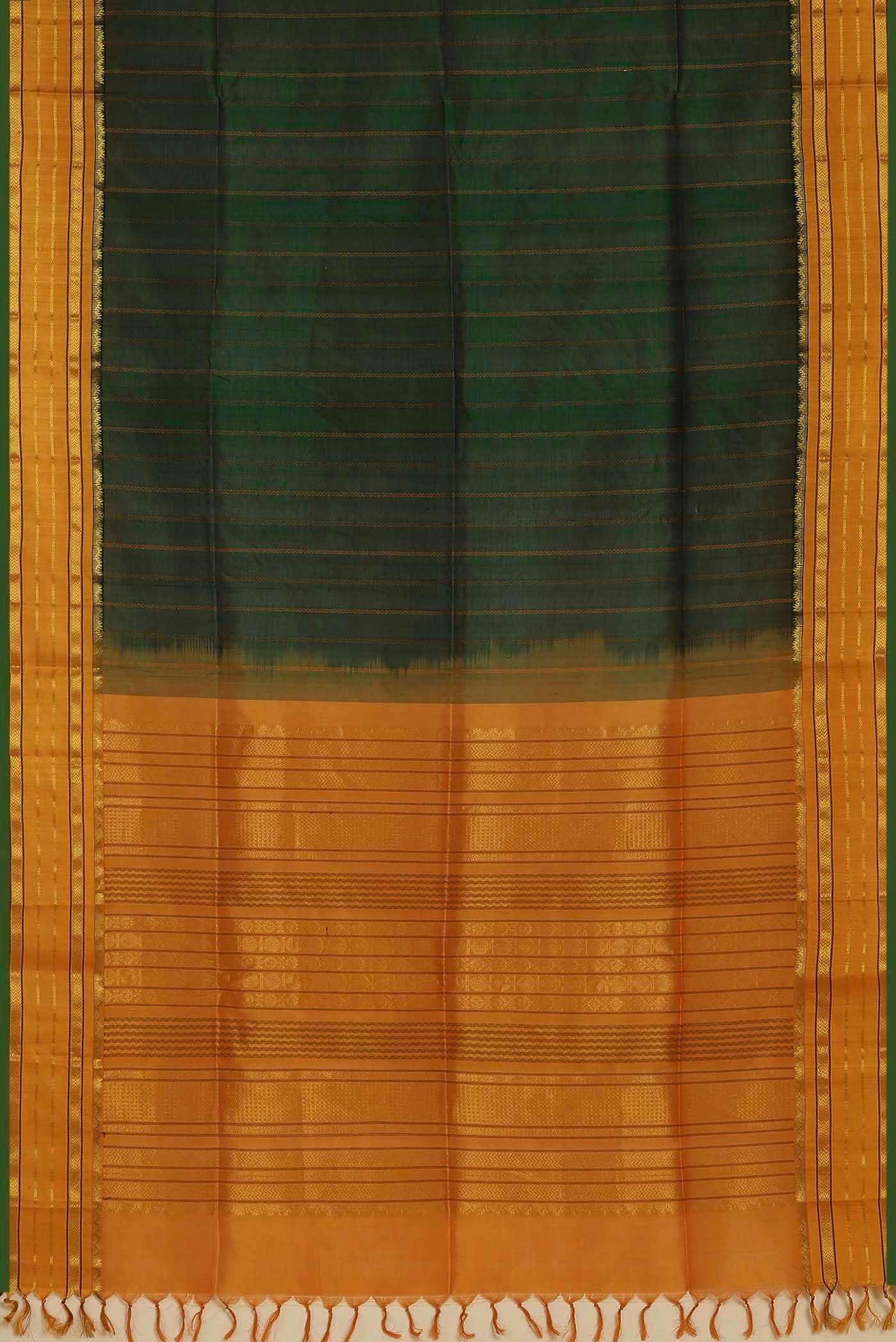 Green Silk Cotton Saree