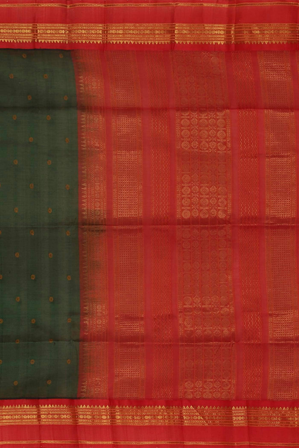 Green Silk Cotton Saree
