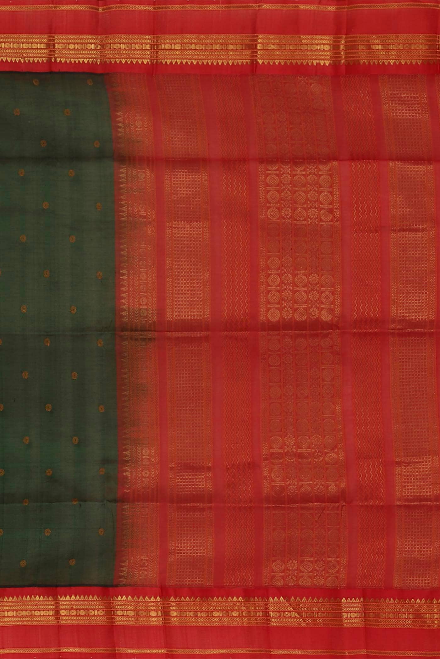 Green Silk Cotton Saree