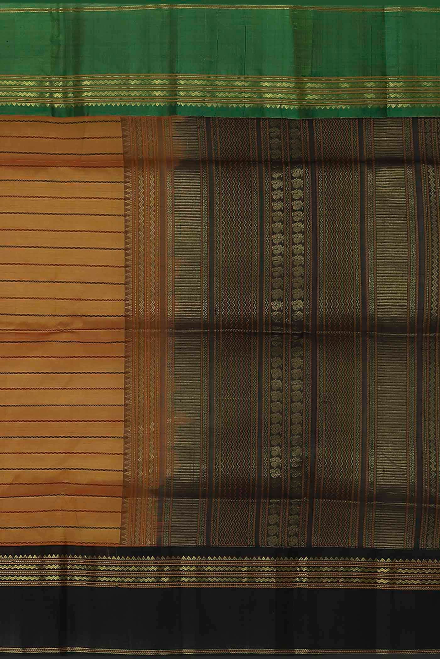 Mustard Silk Cotton Saree