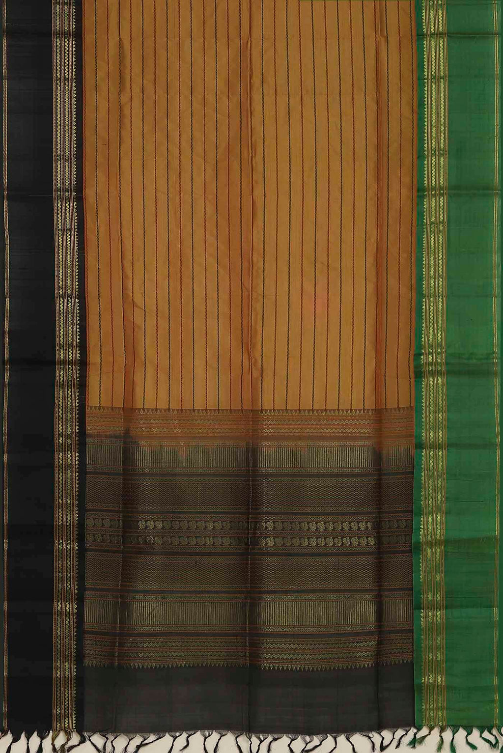 Mustard Silk Cotton Saree