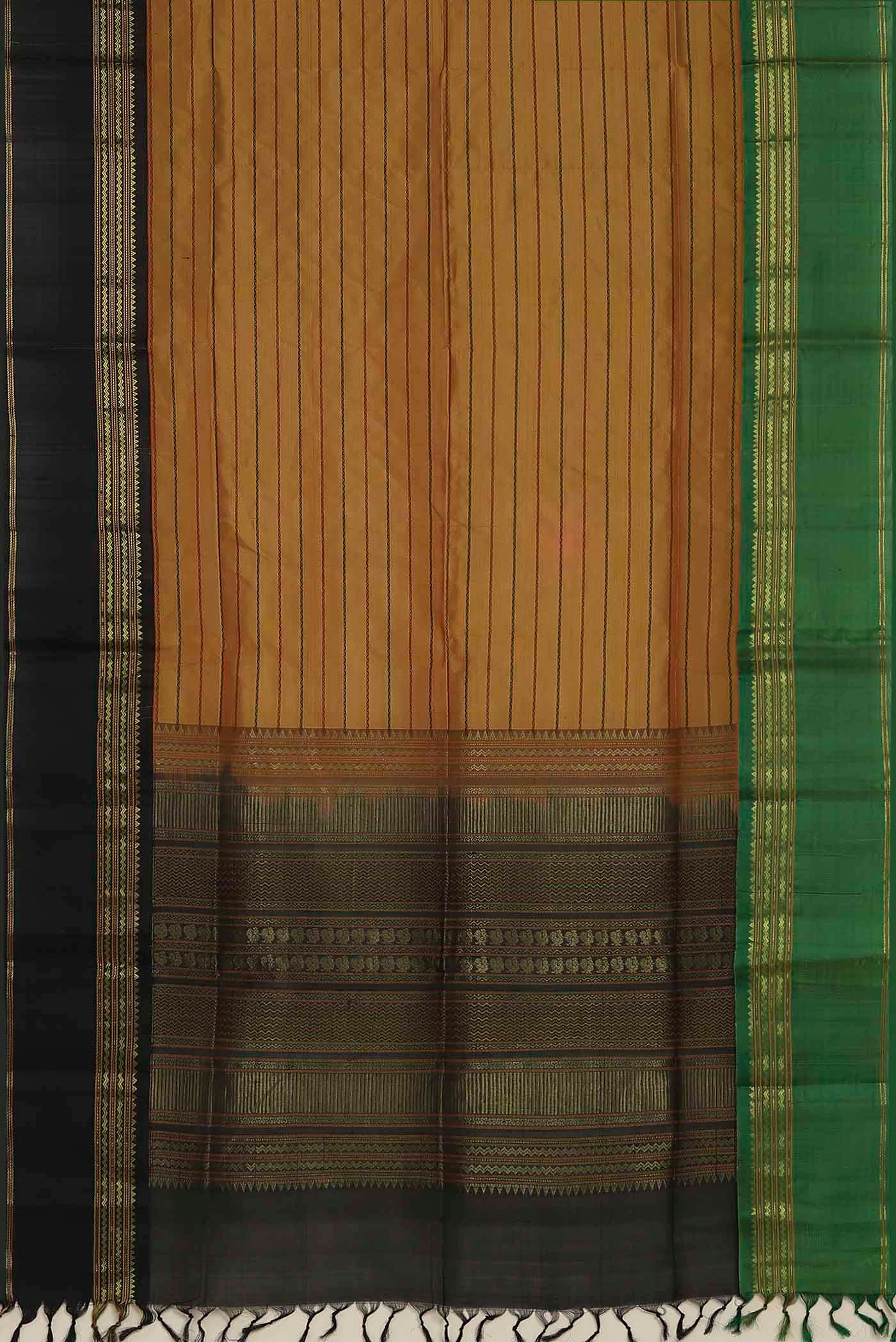 Mustard Silk Cotton Saree