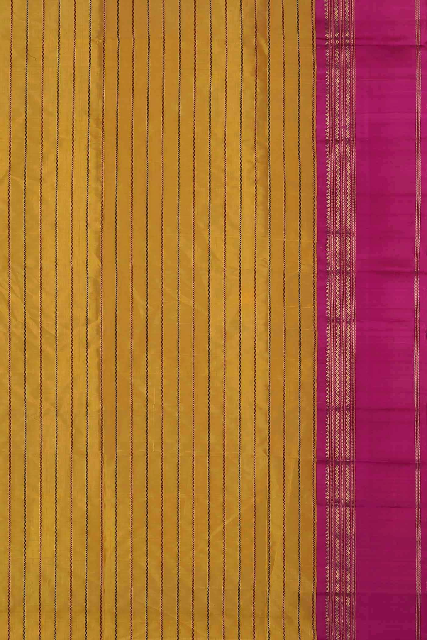 Yellow Silk Cotton Saree