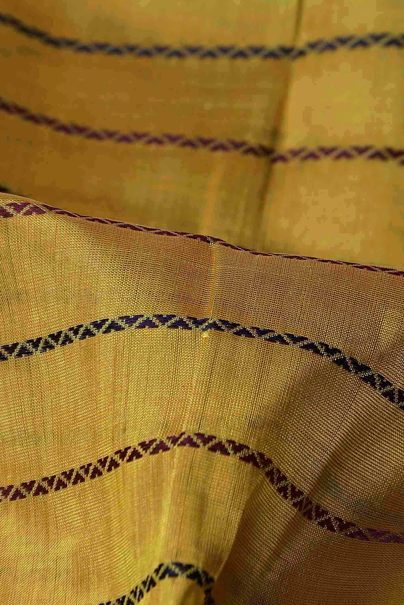 Yellow Silk Cotton Saree