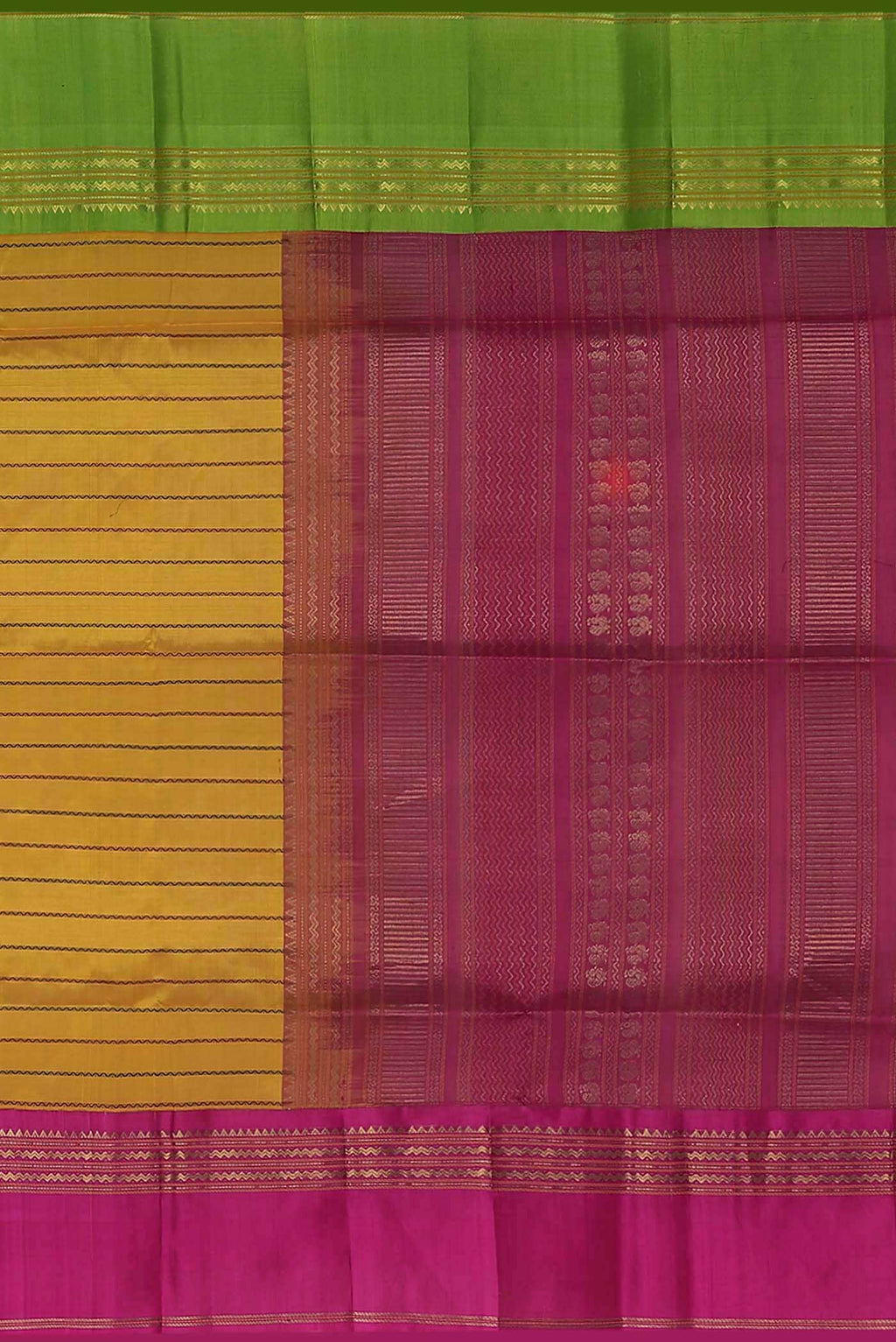 Yellow Silk Cotton Saree