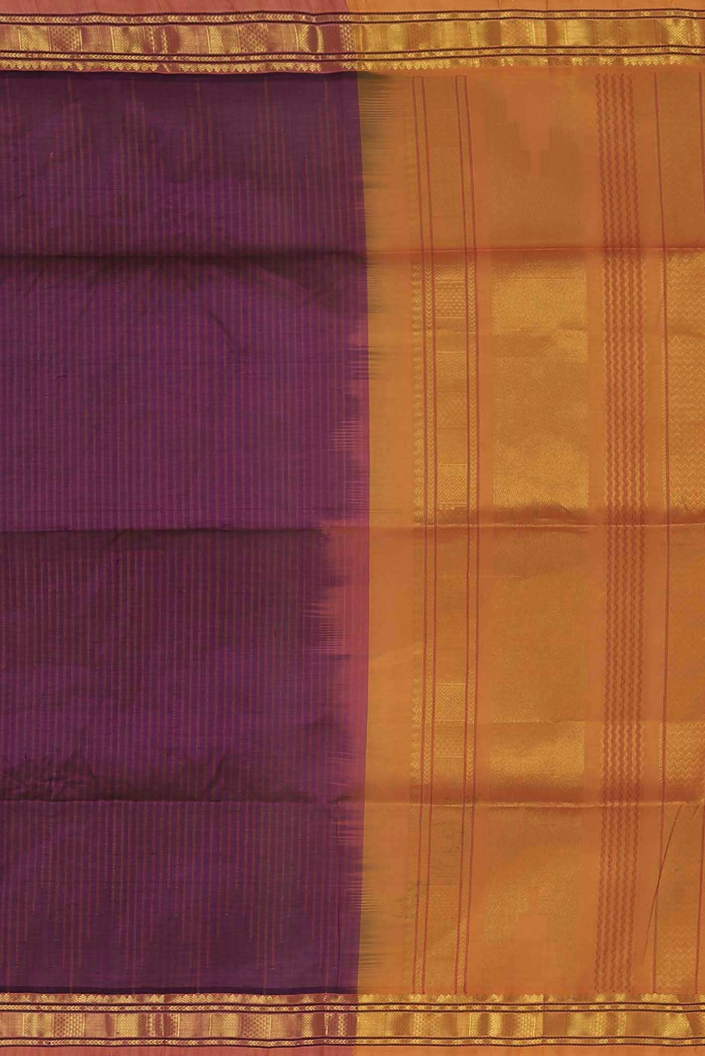 Purple Silk Cotton Saree